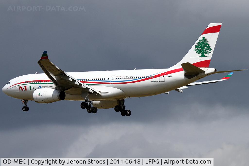 OD-MEC, 2009 Airbus A330-243 C/N 995, finally I met this a/c after a lot of trips to AMS