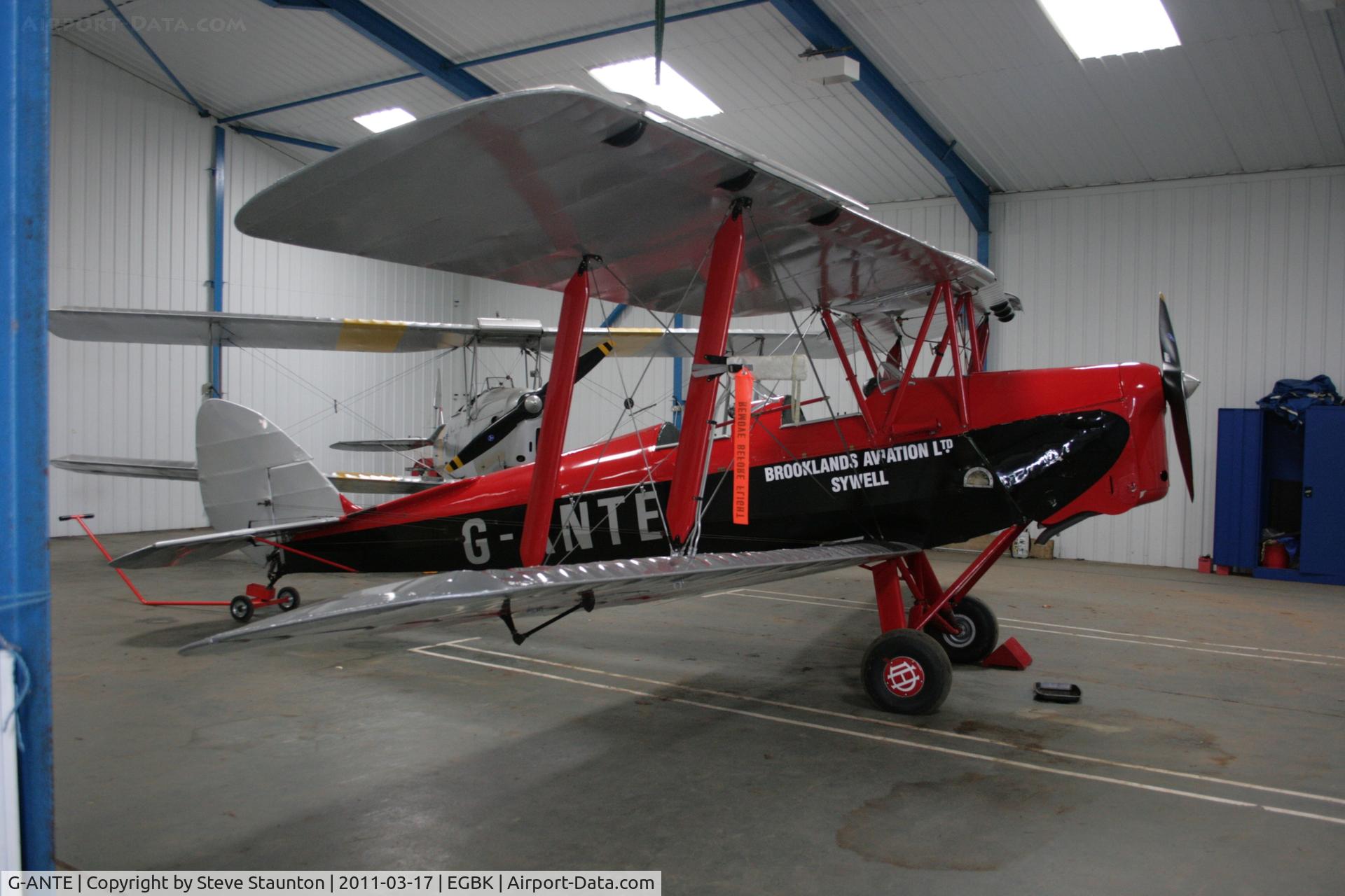 G-ANTE, 1941 De Havilland DH-82A Tiger Moth II C/N 84891, Taken at Sywell Airfield March 2011