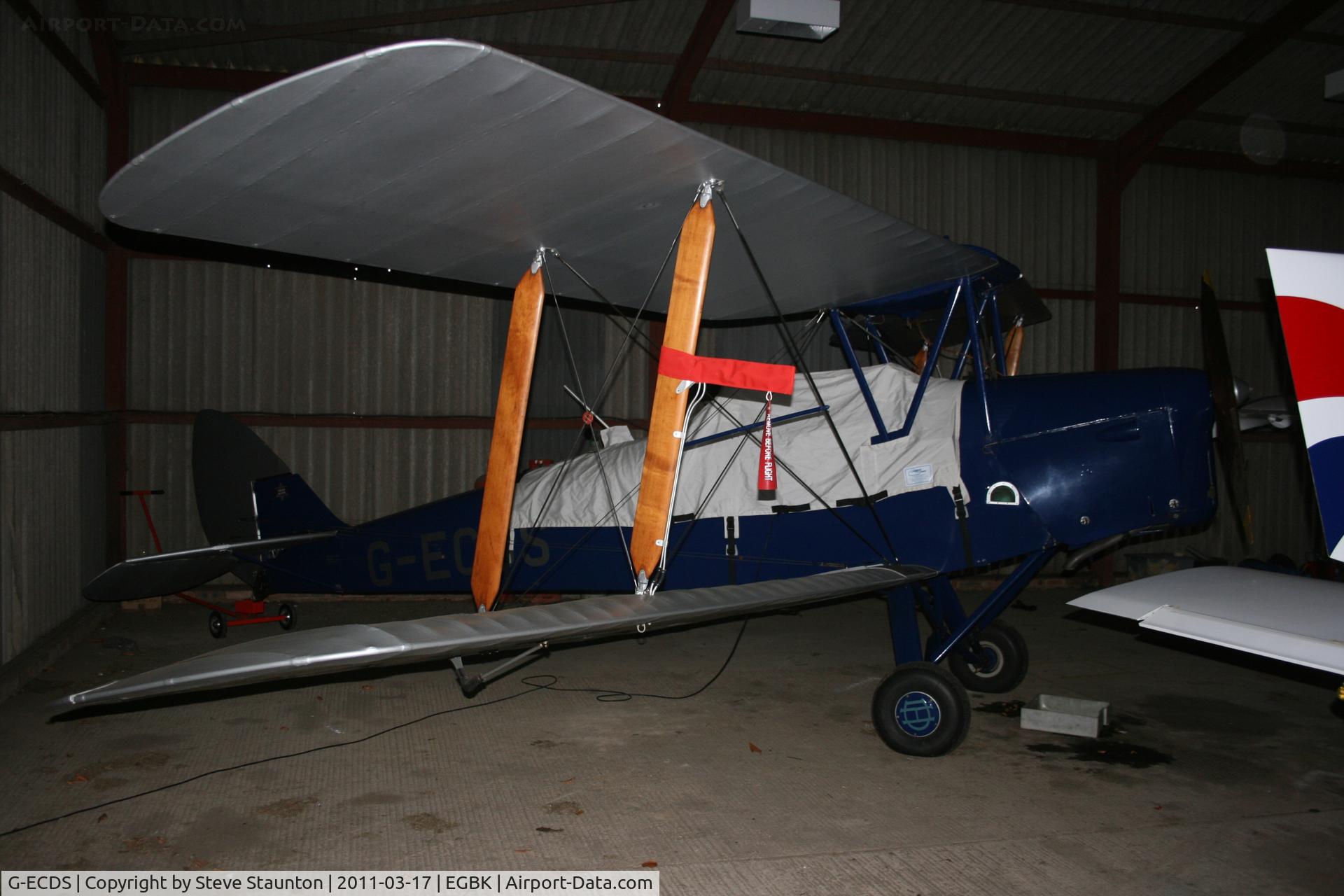 G-ECDS, 1943 De Havilland DH-82A Tiger Moth II C/N 86347, Taken at Sywell Airfield March 2011