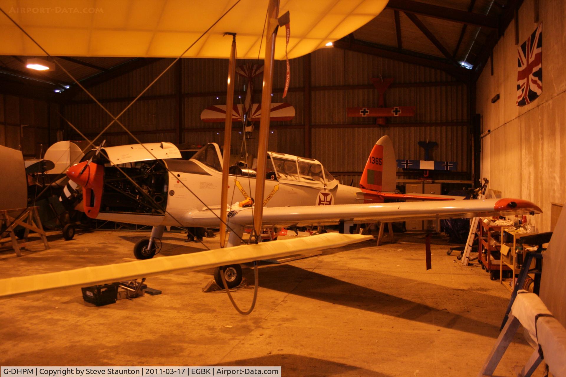 G-DHPM, 1959 OGMA DHC-1 Chipmunk T.20 C/N OGMA-55, Taken at Sywell Airfield March 2011