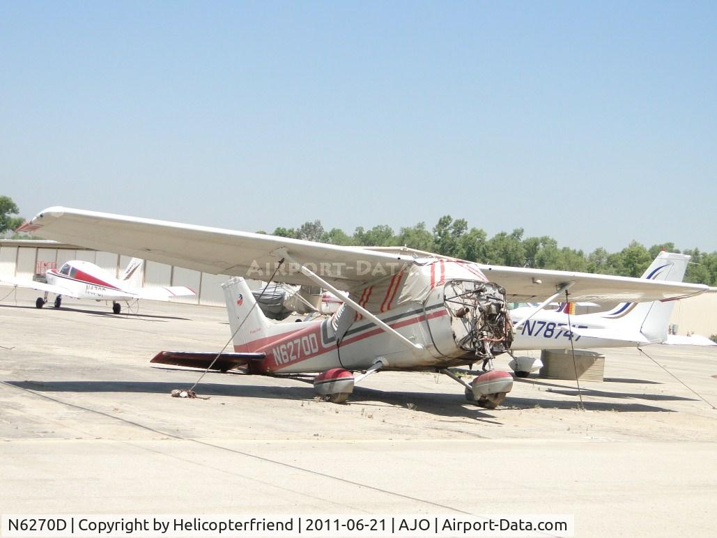 N6270D, 1979 Cessna 172N C/N 17272681, Engine's been removed, tied down waiting for work to be completed