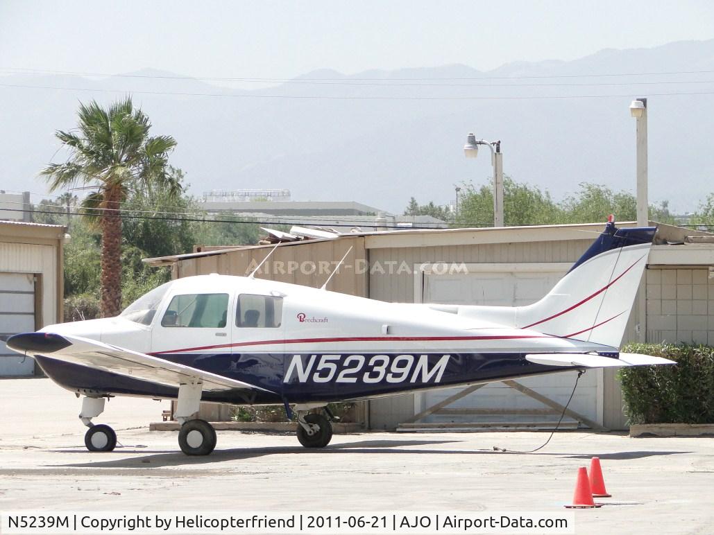 N5239M, 1978 Beech B19 Sport 150 C/N MB-884, Tied down next to a hanger
