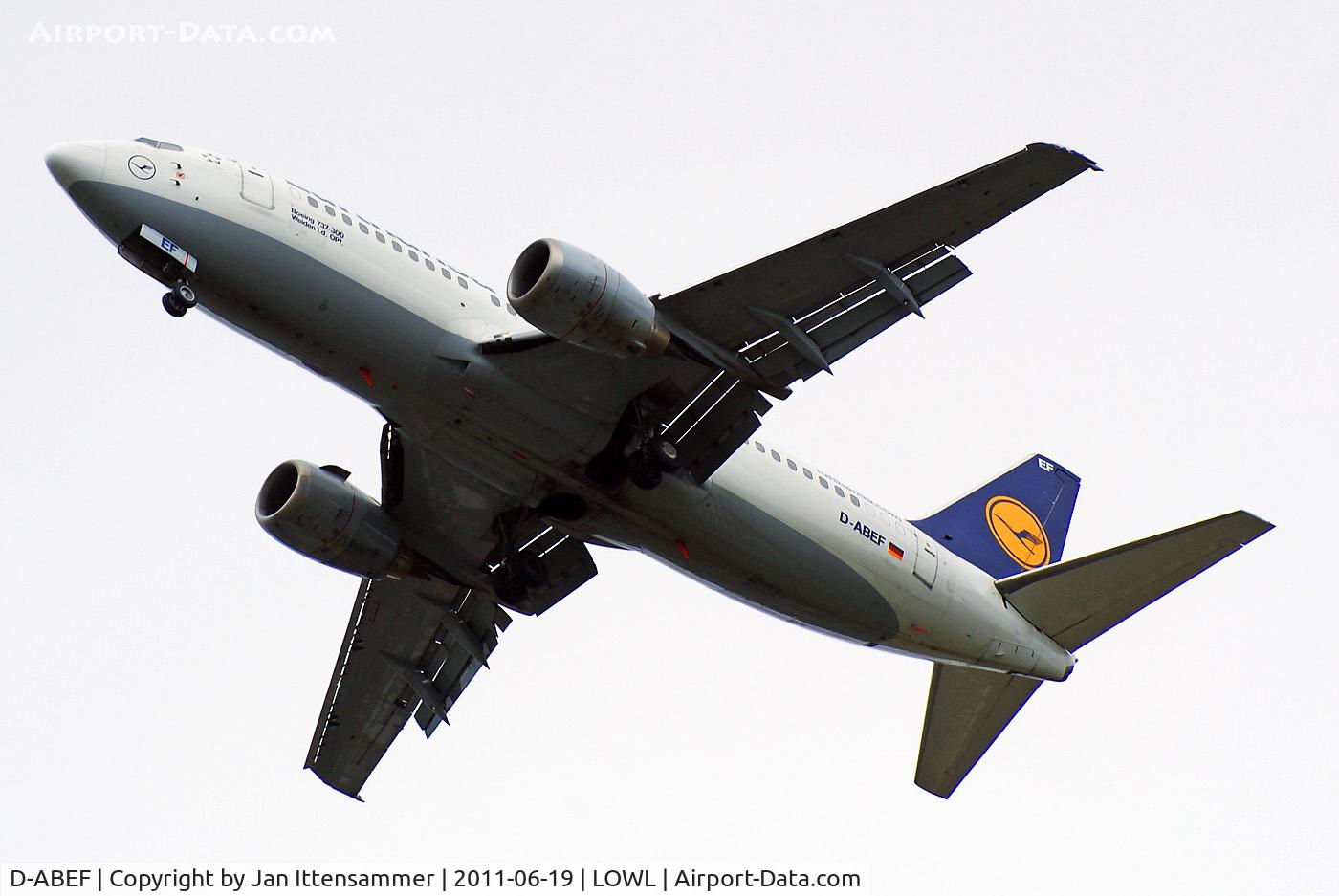 D-ABEF, 1991 Boeing 737-330 C/N 25217, D-ABEF @ LOWL