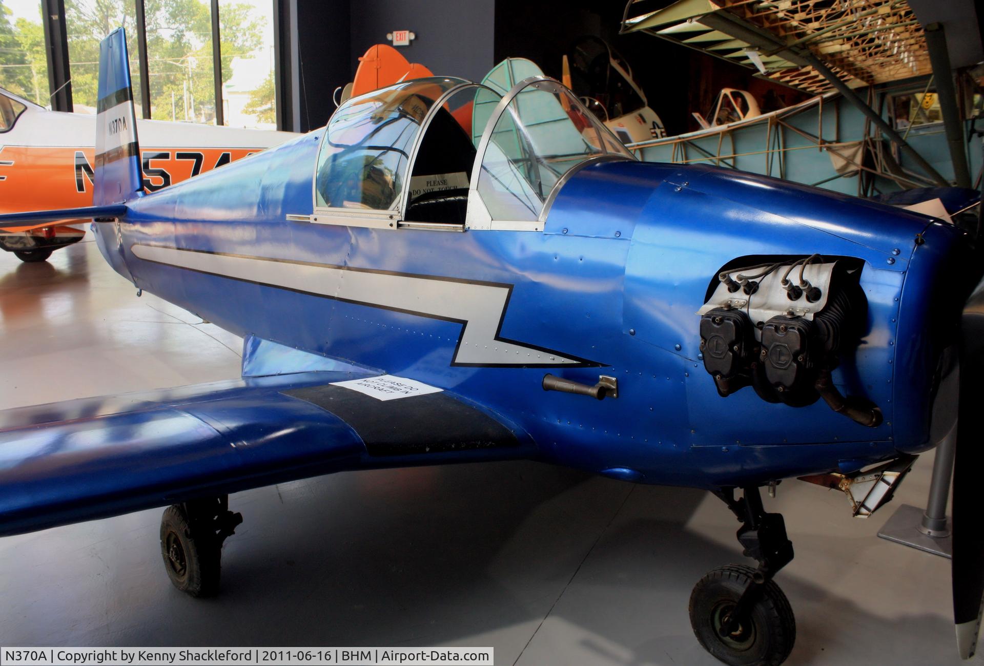 N370A, 1949 Mooney M-18L C/N 31, Southern Museum of Flight
Birmingham, AL