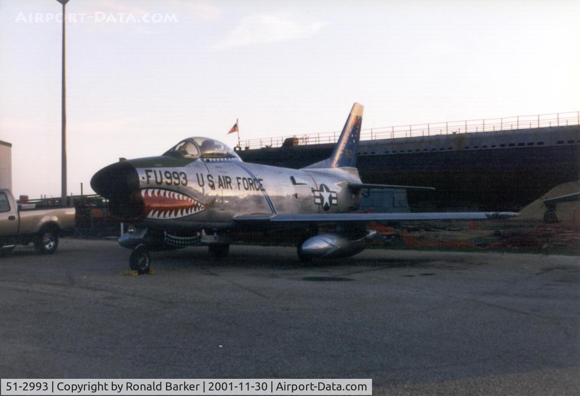 51-2993, North American F-86L Sabre C/N 177-50, USS Alabama Memorial Aircraft Park
