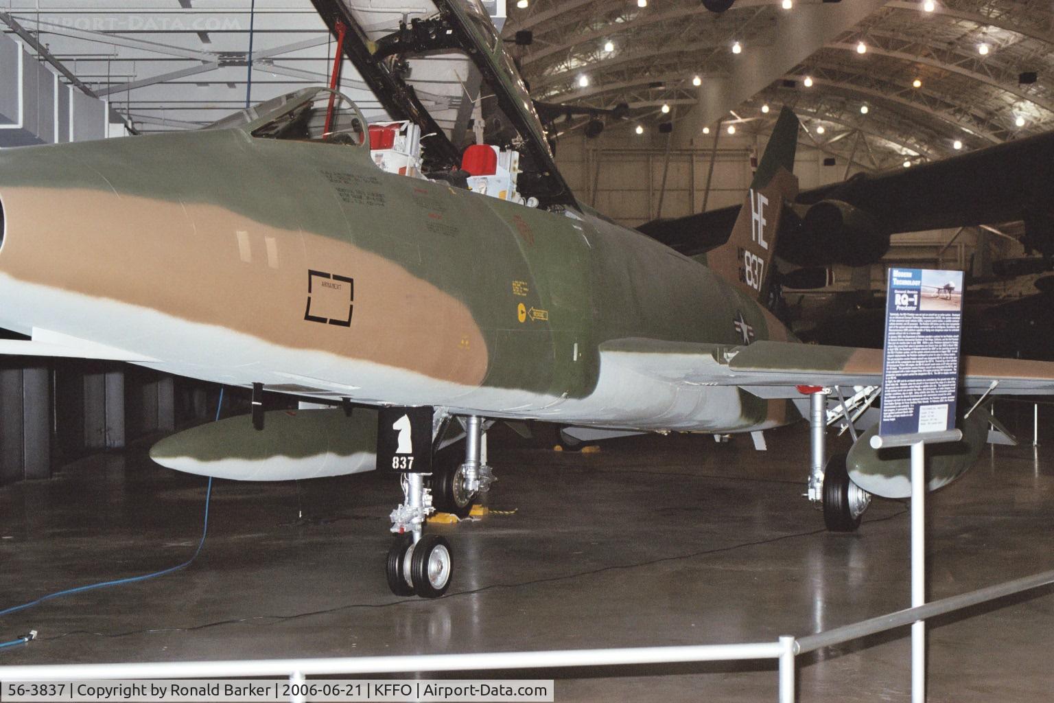 56-3837, 1958 North American F-100F Super Sabre C/N 243-113, National Museum of the Air Force
