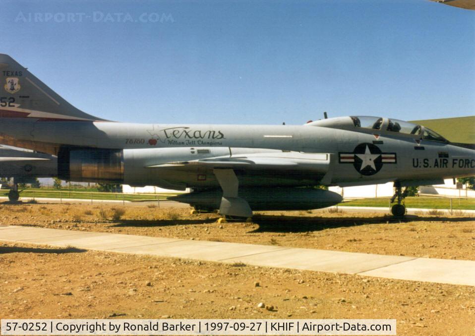 57-0252, McDonnell F-101B Voodoo C/N 430, Hill Aerospace Museum