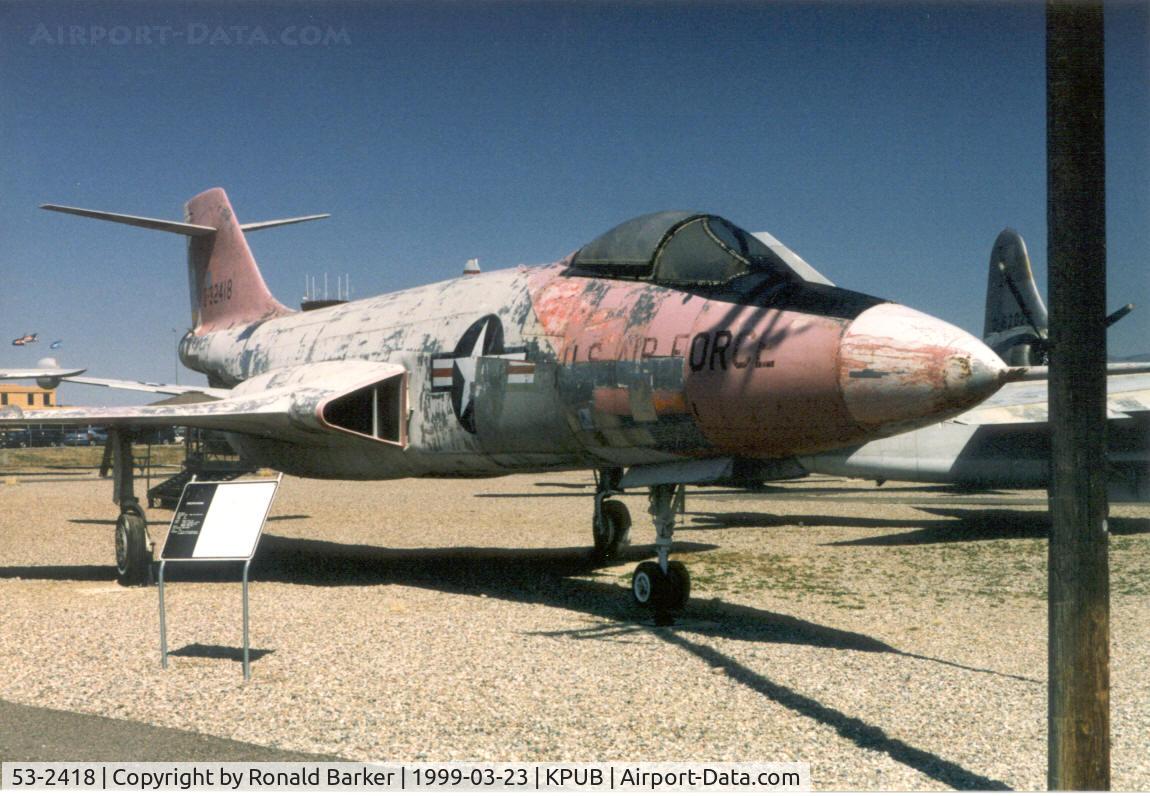 53-2418, 1953 McDonnell F-101A-1-MC Voodoo C/N 1, Pueblo Weisbrod Aircraft Museum