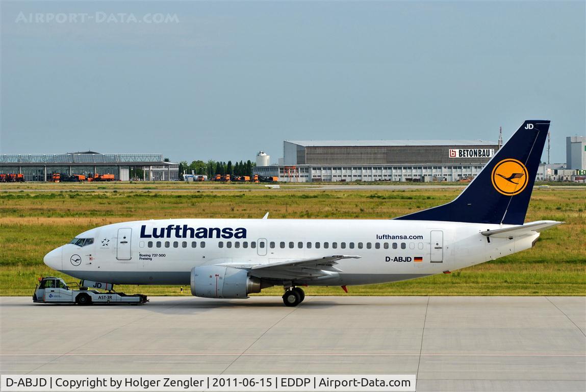 D-ABJD, 1991 Boeing 737-530 C/N 25309, Pushing out of an evening FRA shuttle.