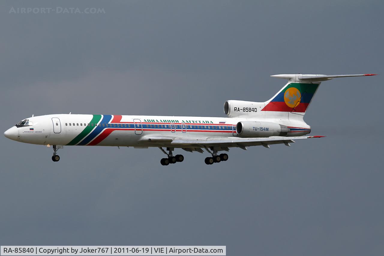 RA-85840, 1998 Tupolev Tu-154M C/N 98A1011, Daghestan Airlines