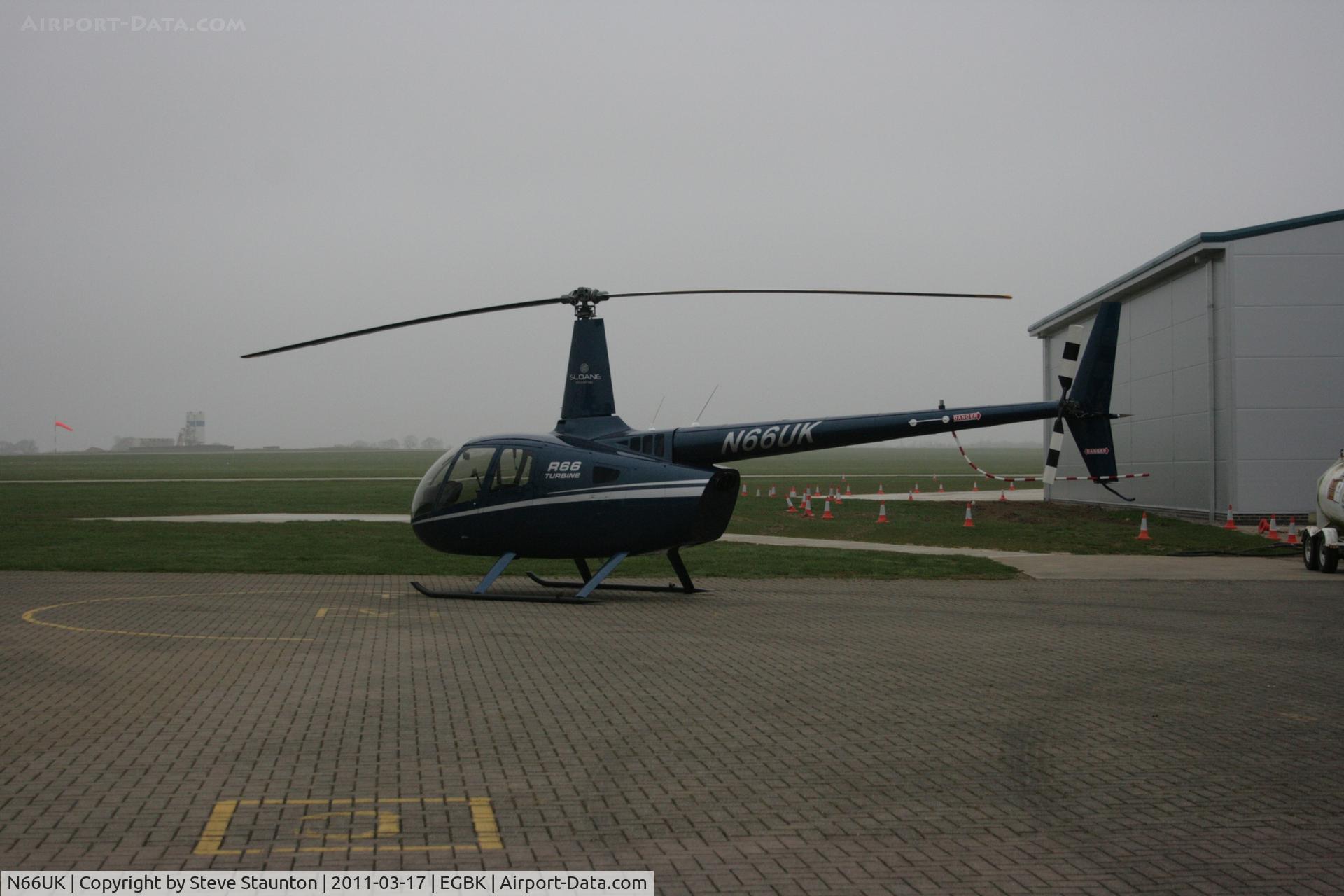 N66UK, 2011 Robinson R66 Turbine C/N 0017, Taken at Sywell Airfield March 2011