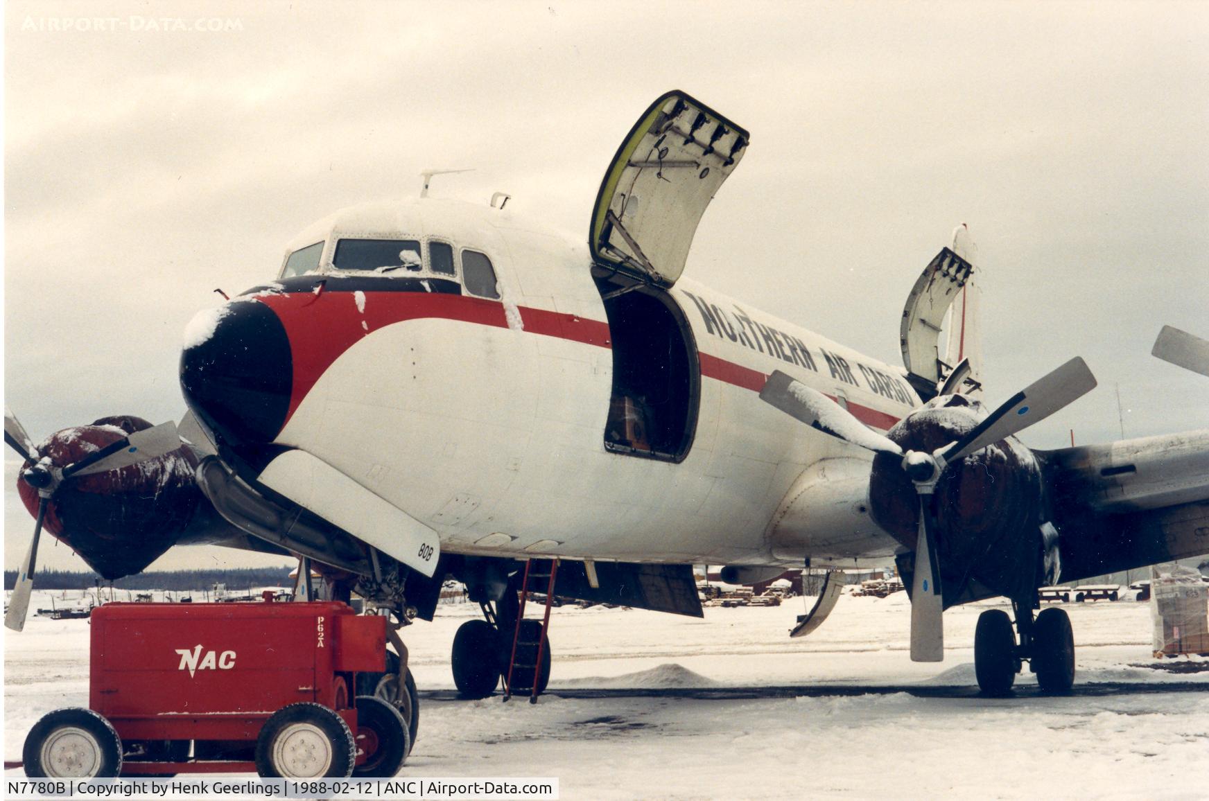 N7780B, 1957 Douglas DC-6A C/N 45372, Northern Air Cargo