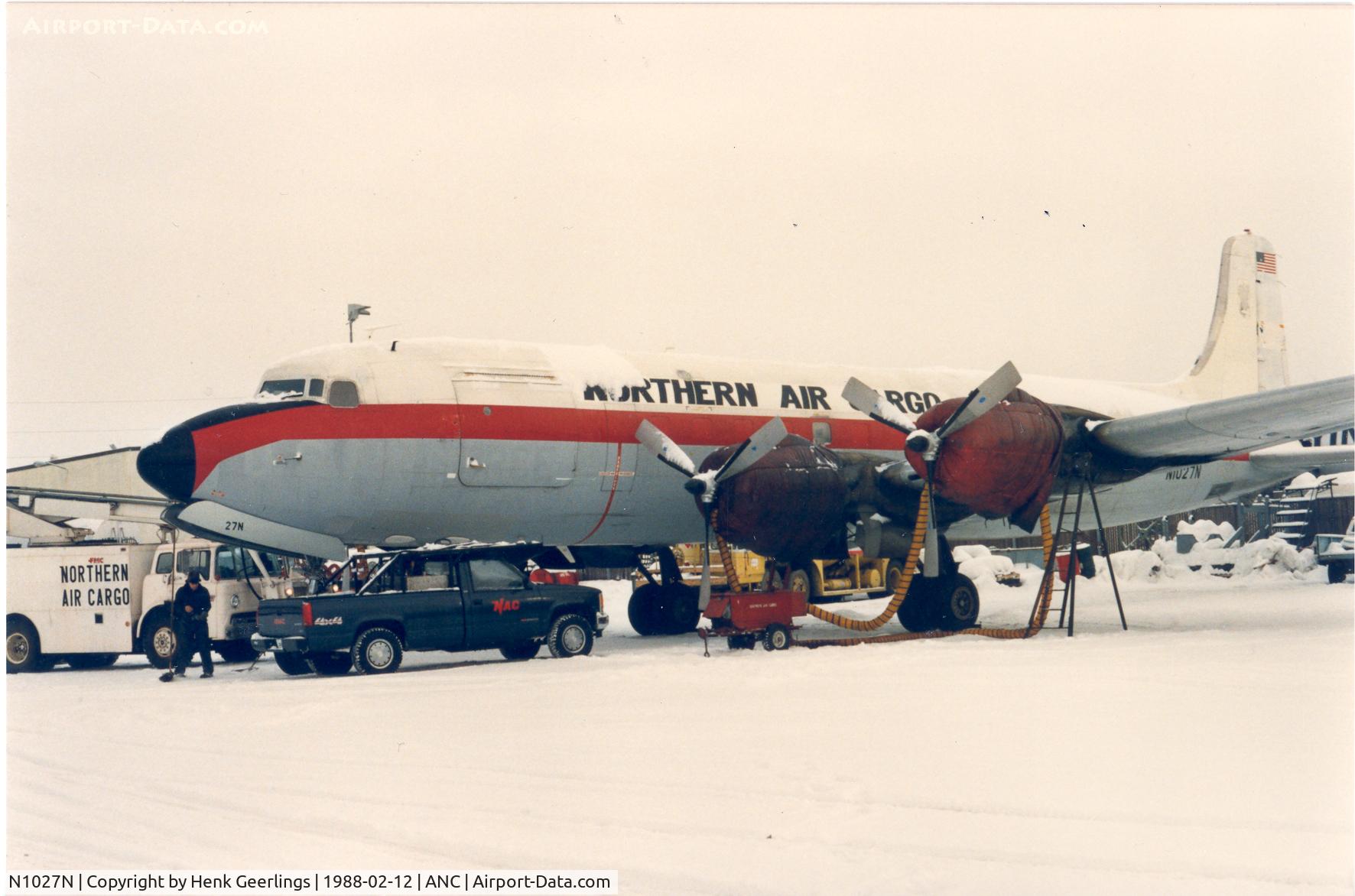 N1027N, 1952 Douglas VC-118A Liftmaster (DC-6A) C/N 43580, Northern Air Cargo