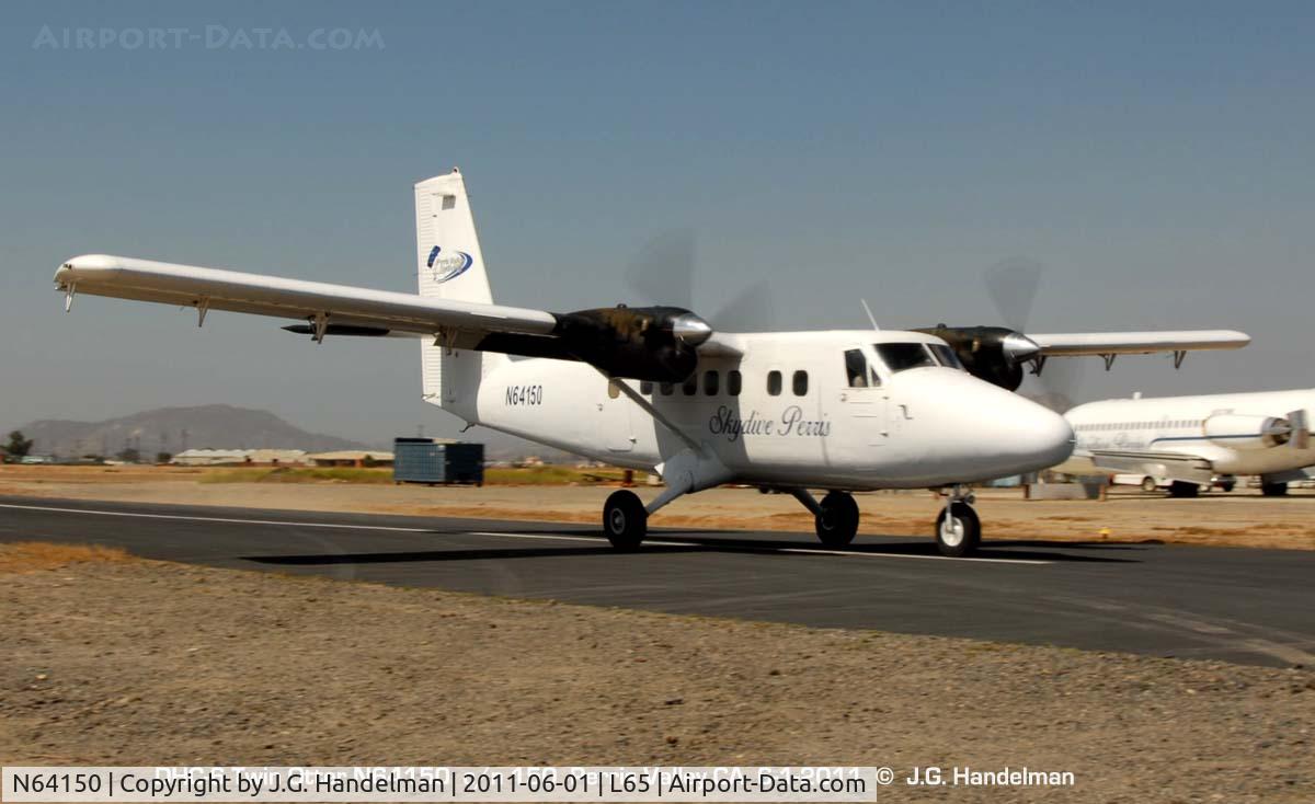 N64150, 1968 De Havilland Canada DHC-6-200 Twin Otter C/N 150, at Perris Valley CA
