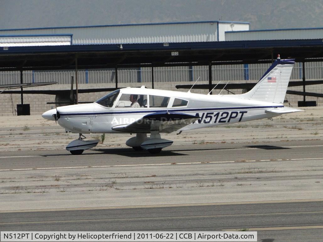 N512PT, 1972 Piper PA-28-180 Cherokee C/N 28-7305101, Rolling out after landing on runway 24