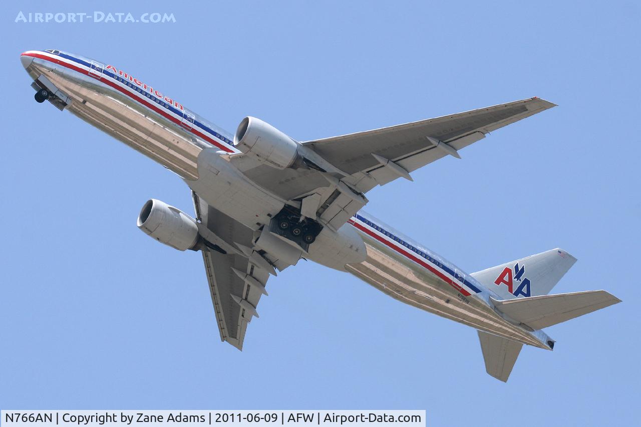 N766AN, 2003 Boeing 777-223/ER C/N 32880, WOOT !
American Airlines 777 max takeoff from AA maintenance base at Alliance Airport - Fort Worth, TX