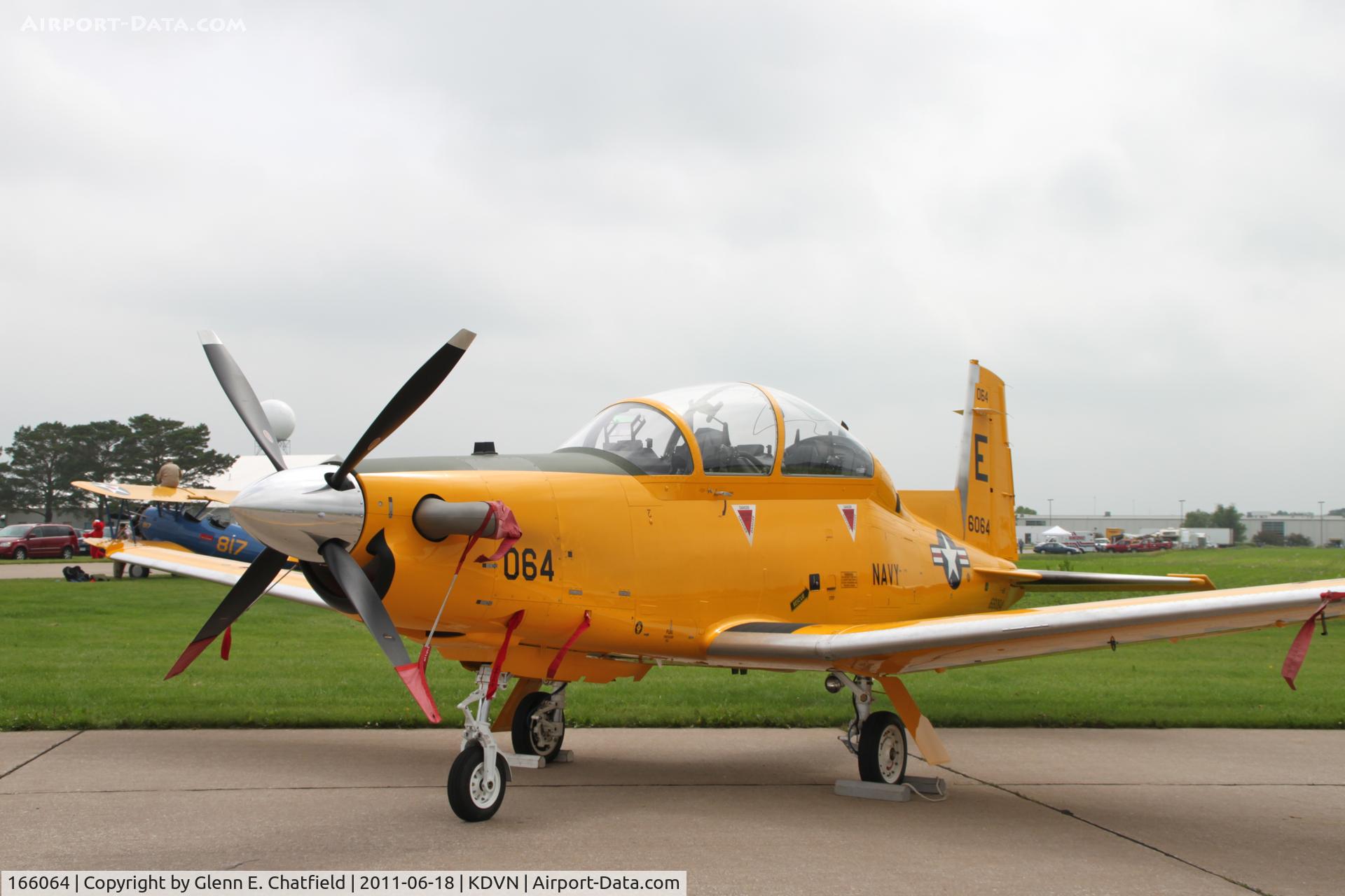 166064, Raytheon T-6B Texan II C/N PN-55, At the Quad Cities Air Show