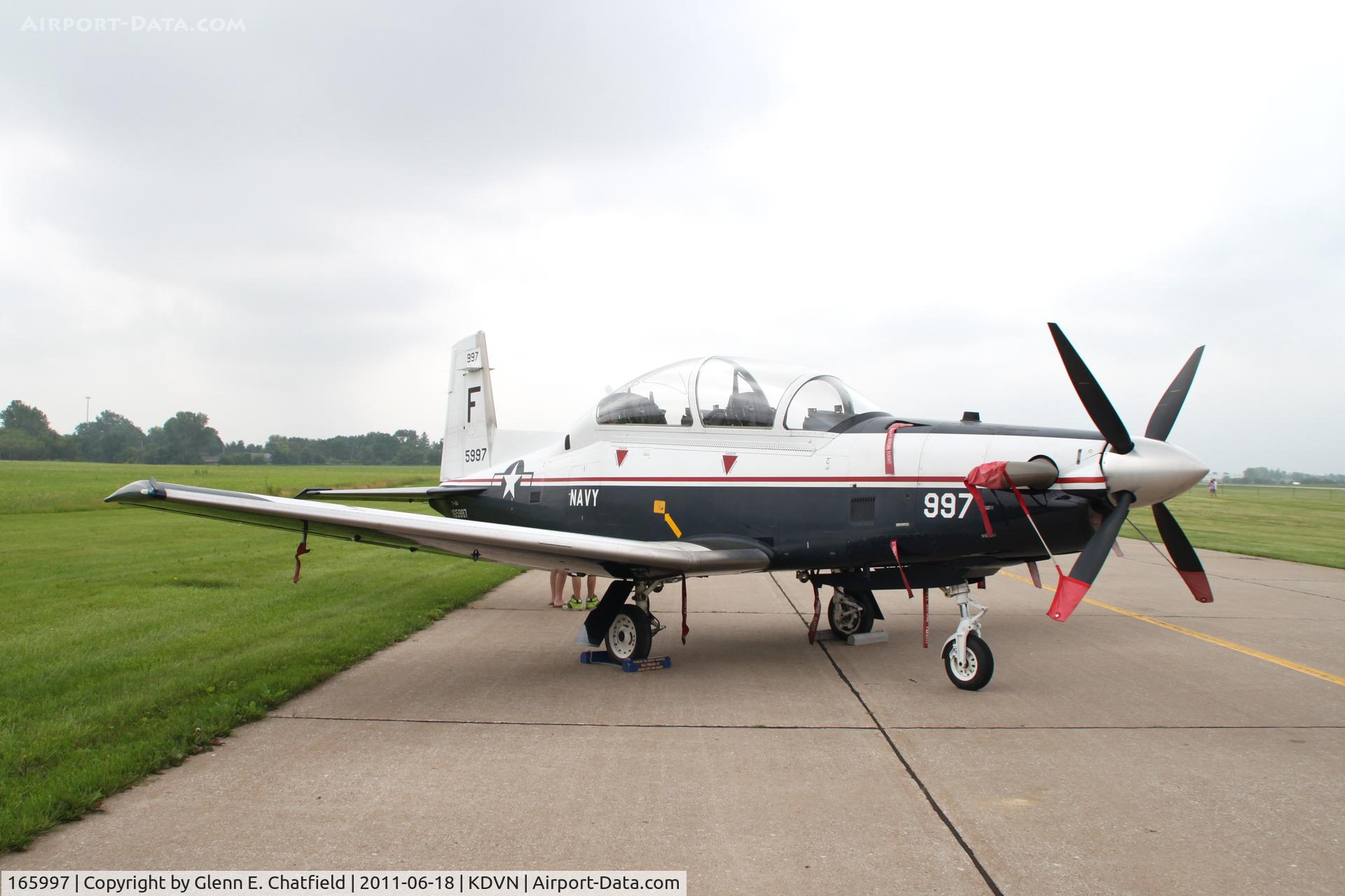 165997, Raytheon T-6A Texan II C/N PT-206, At the Quad Cities Air Show