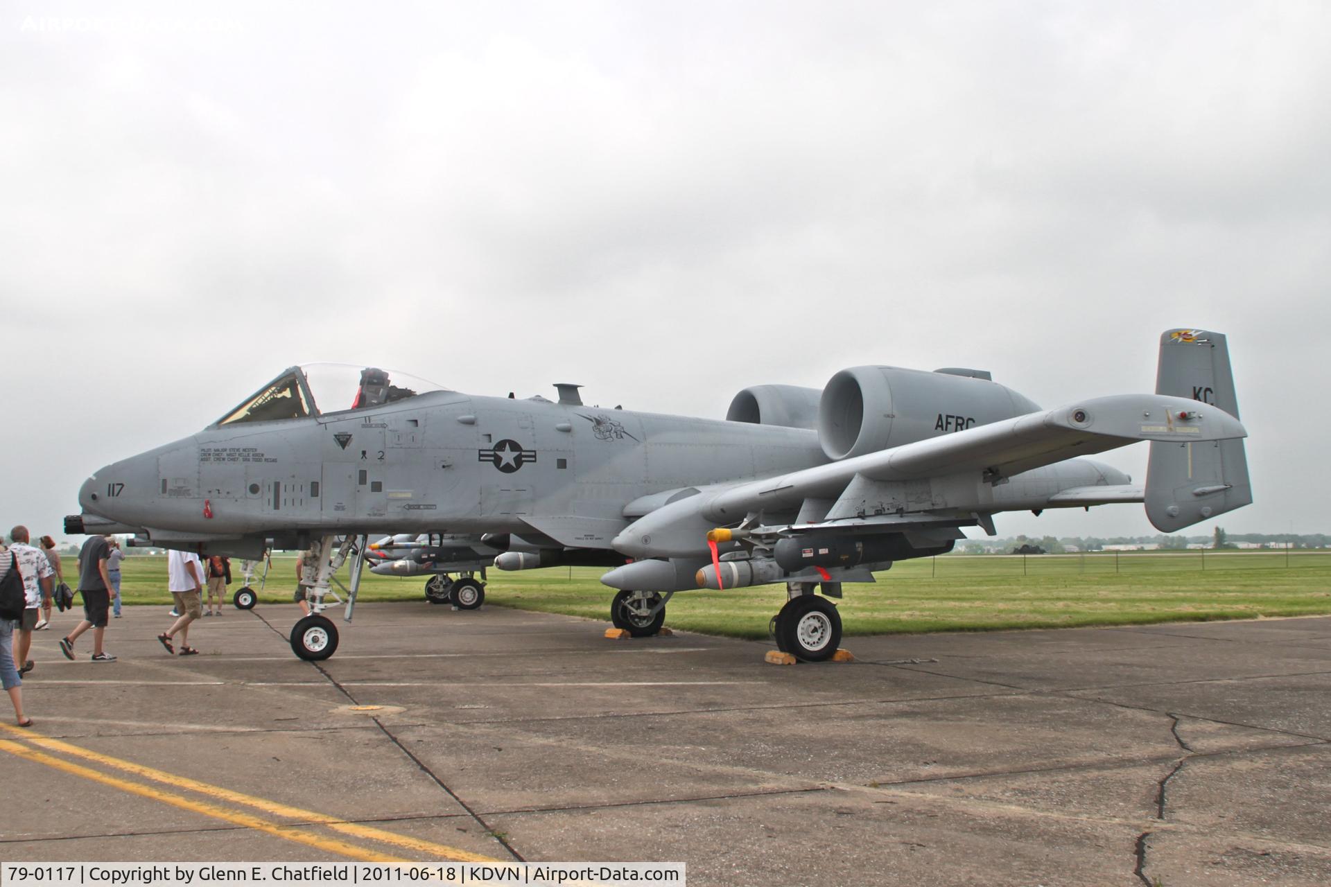 79-0117, 1979 Fairchild Republic A-10C Thunderbolt II C/N A10-0381, At the Quad Cities Air Show