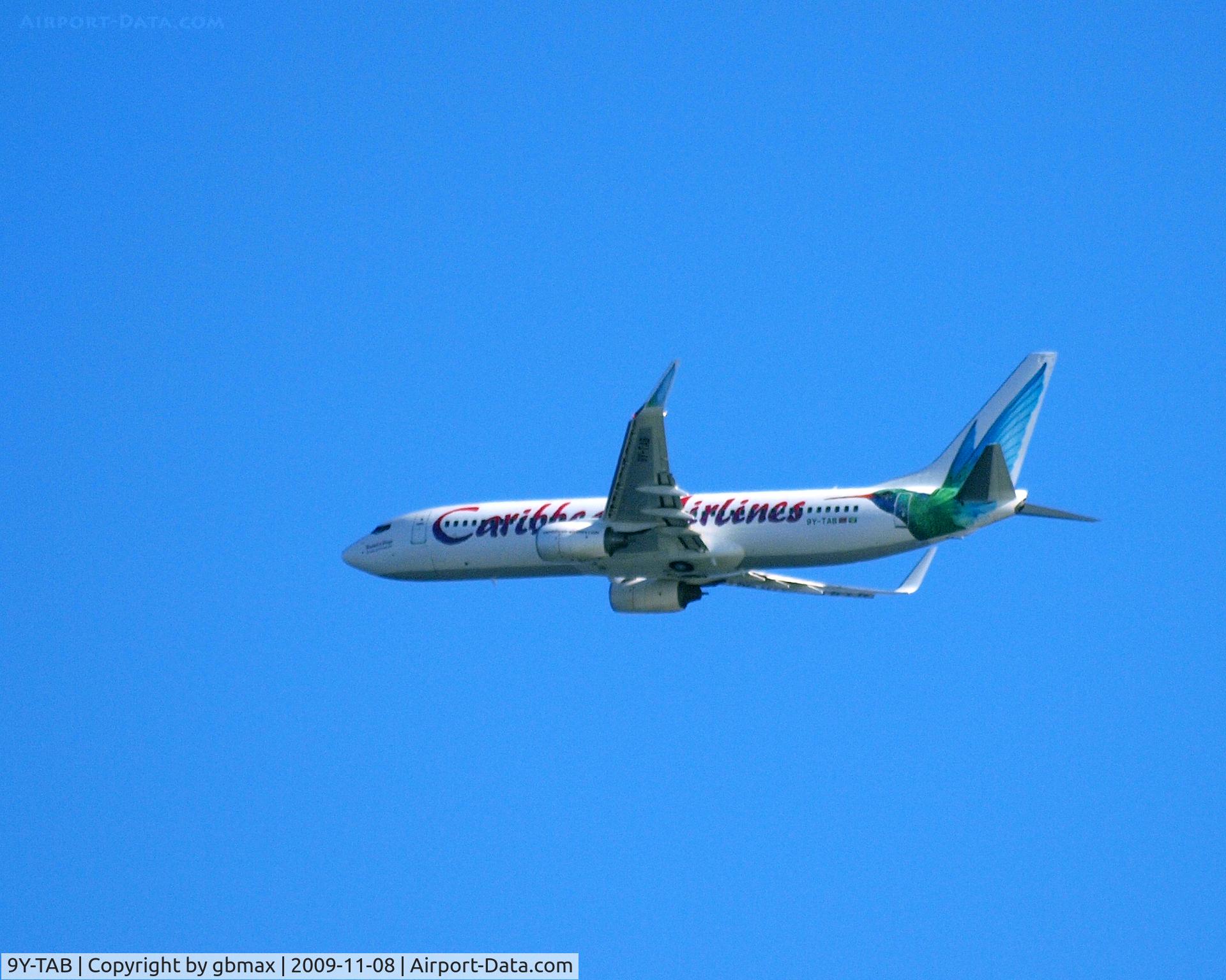 9Y-TAB, 2000 Boeing 737-8Q8 C/N 28233, Flying @ ~3,500 feet high, going to a landing at JFK