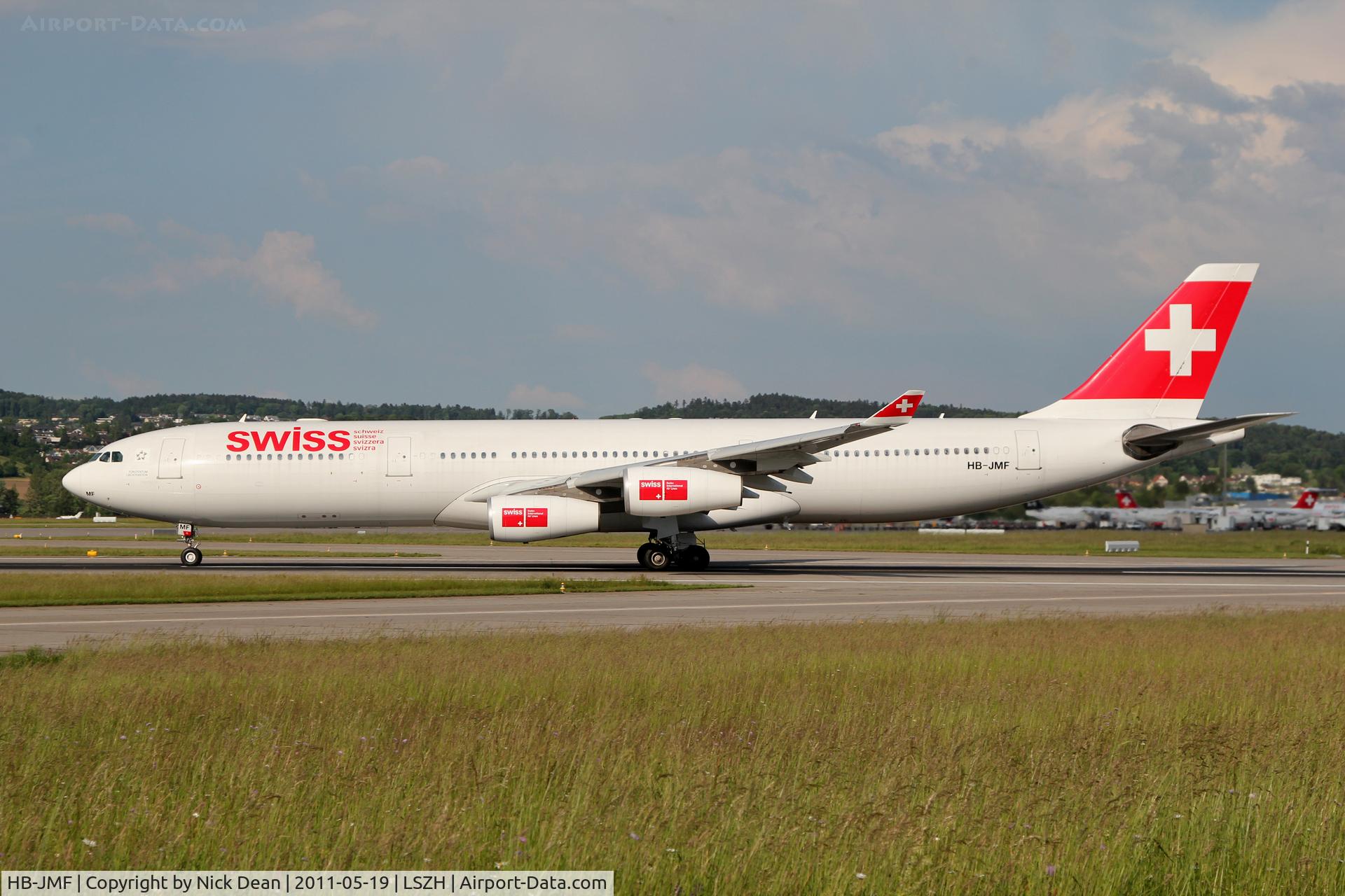 HB-JMF, 2003 Airbus A340-313X C/N 561, LSZH/ZRH
