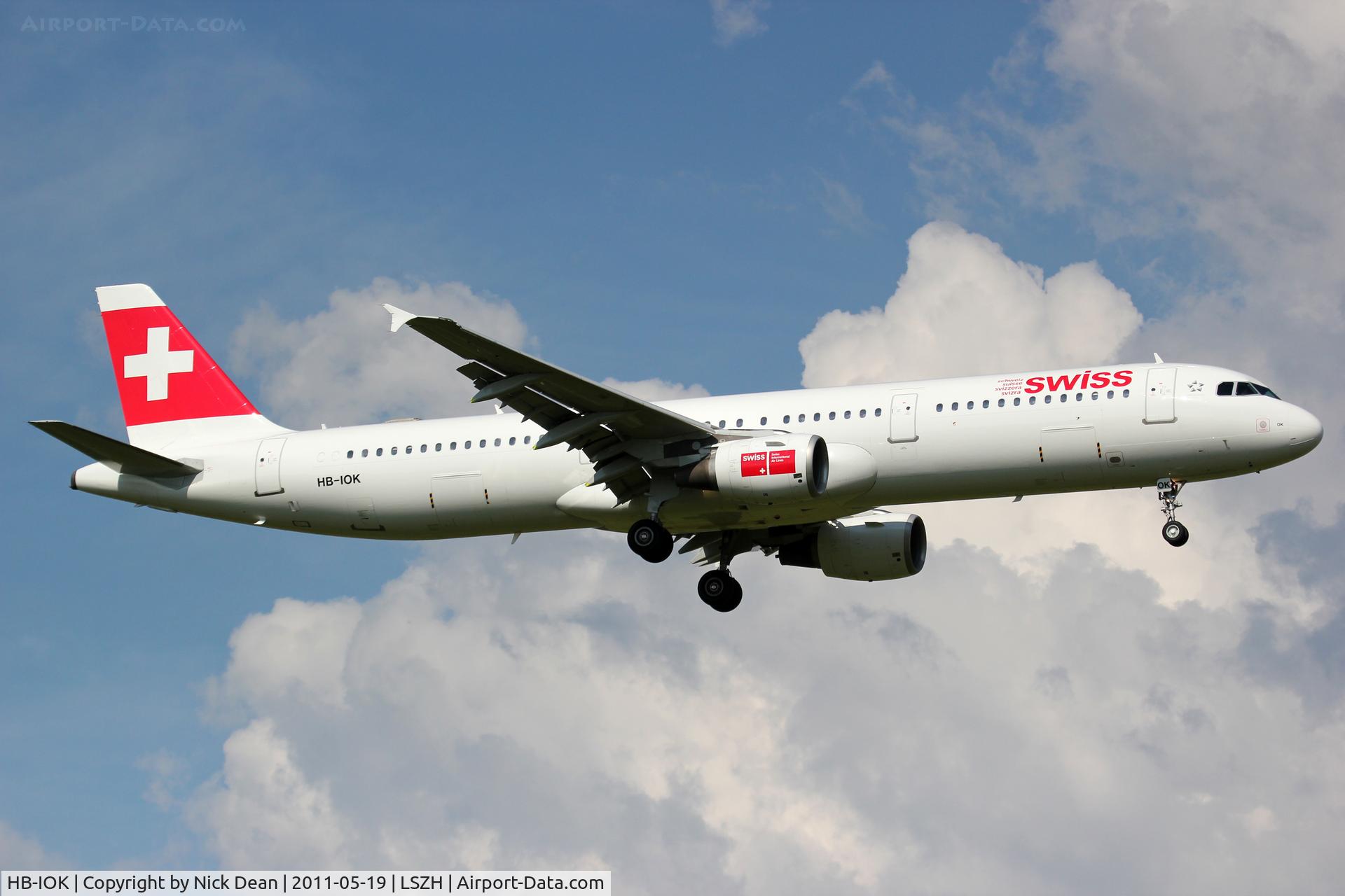 HB-IOK, 1999 Airbus A321-111 C/N 987, LSZH/ZRH