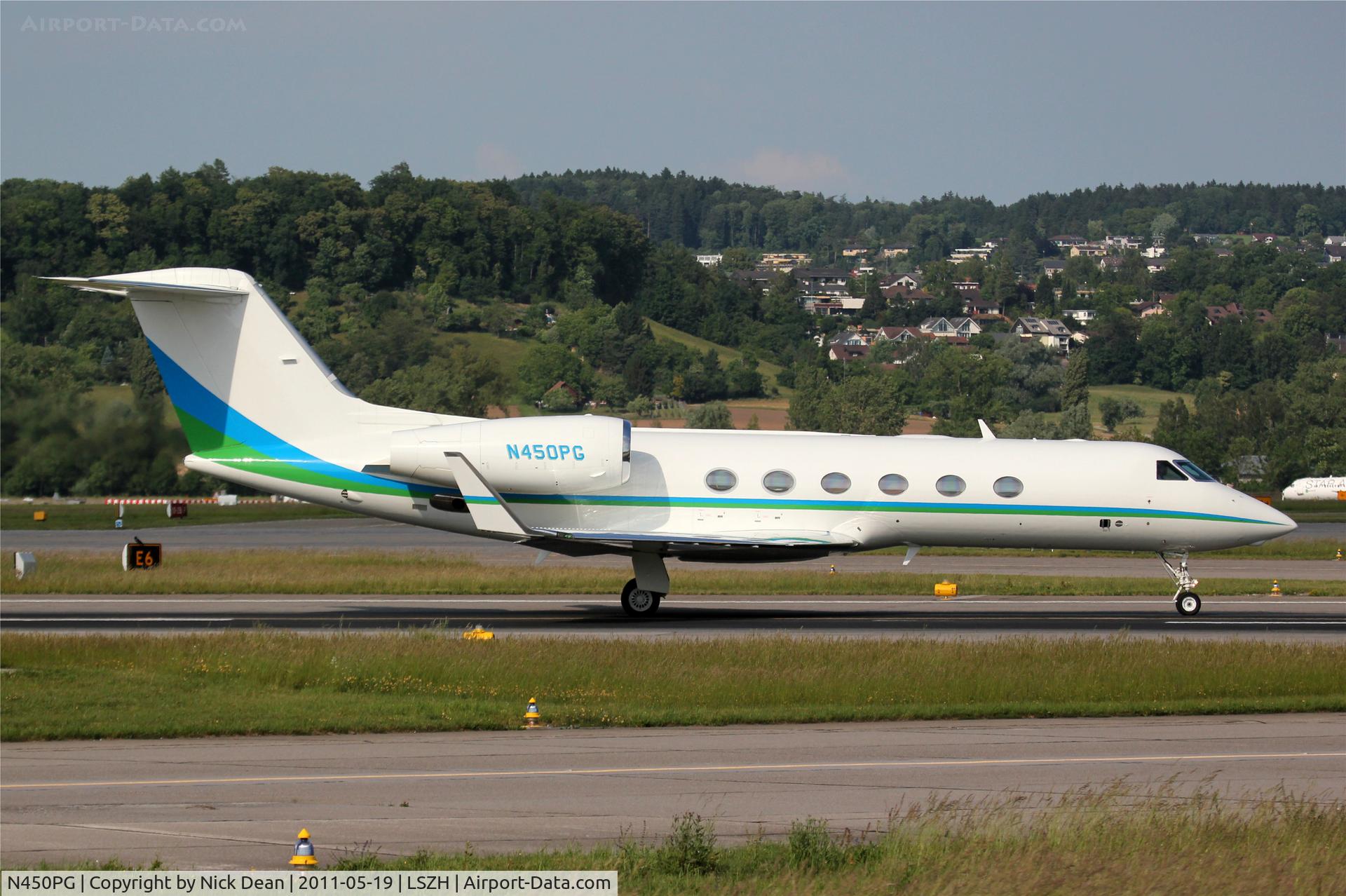 N450PG, 2007 Gulfstream Aerospace GIV-X (G450) C/N 4072, LSZH/ZRH