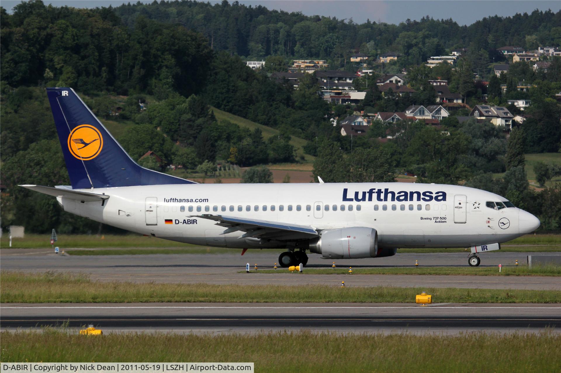 D-ABIR, 1991 Boeing 737-530 C/N 24941, LSZH/ZRH