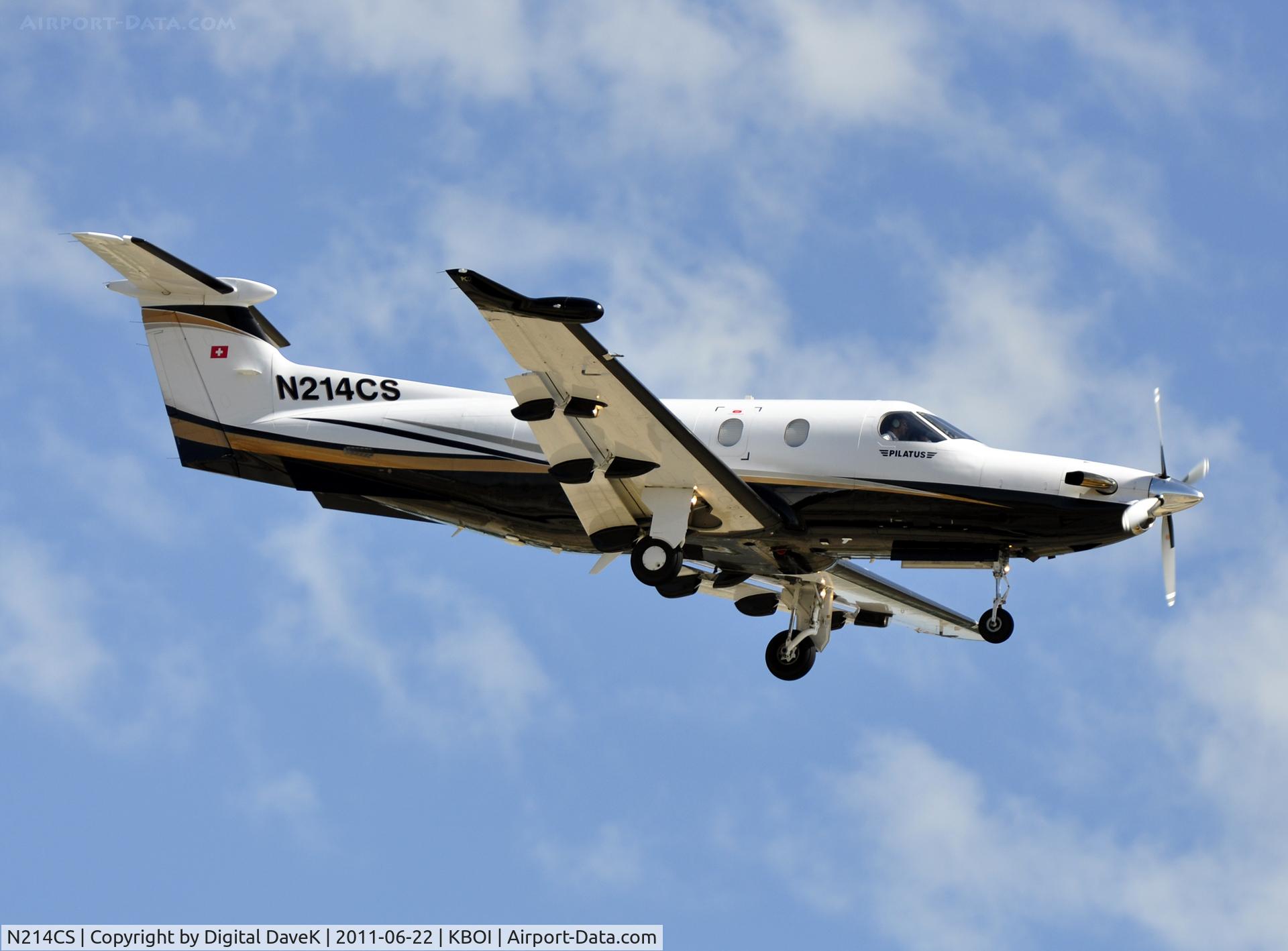 N214CS, 2006 Pilatus PC-12/47 C/N 766, Approach at KBOI