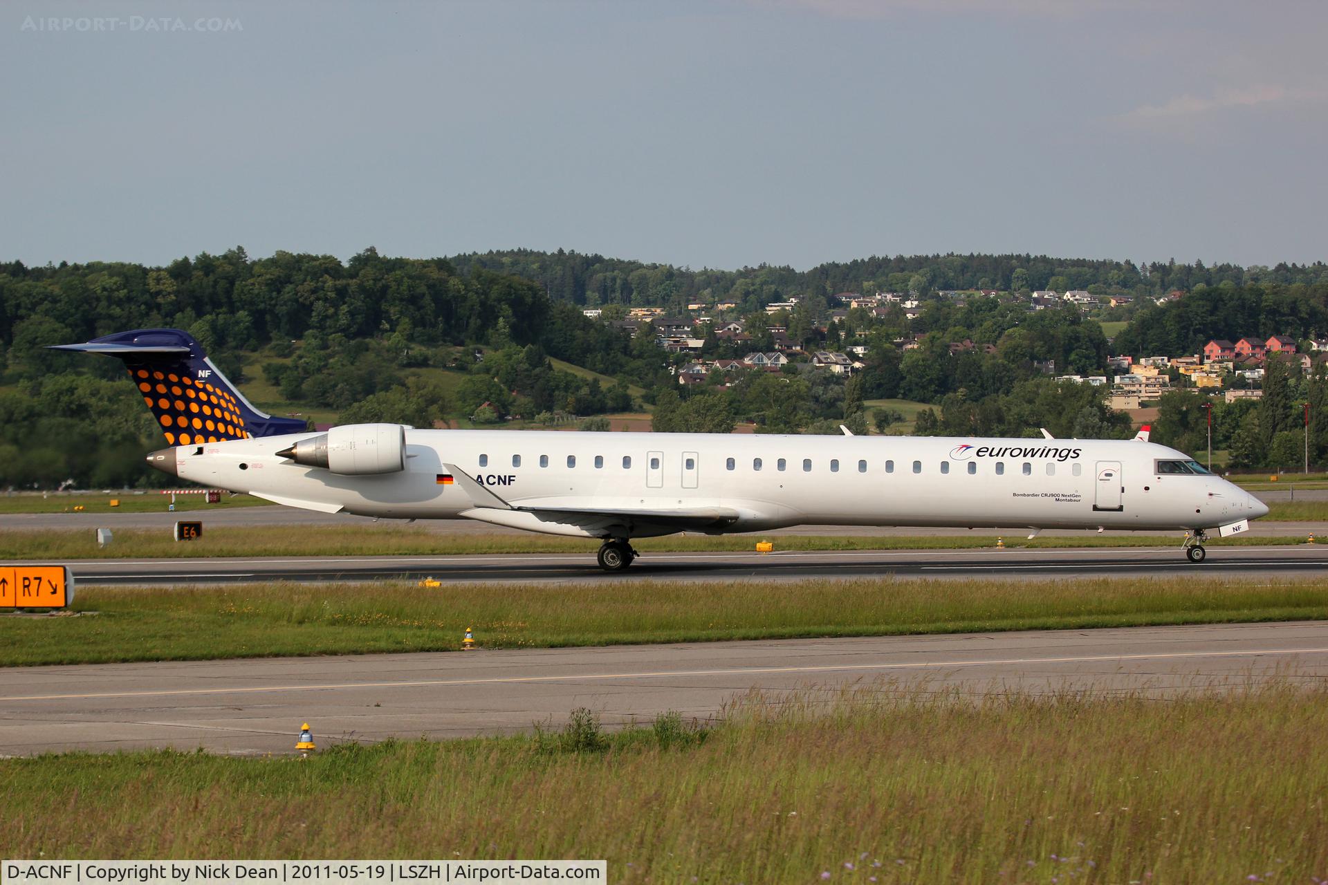 D-ACNF, 2009 Bombardier CRJ-900 (CL-600-2D24) C/N 15243, LSZH/ZRH