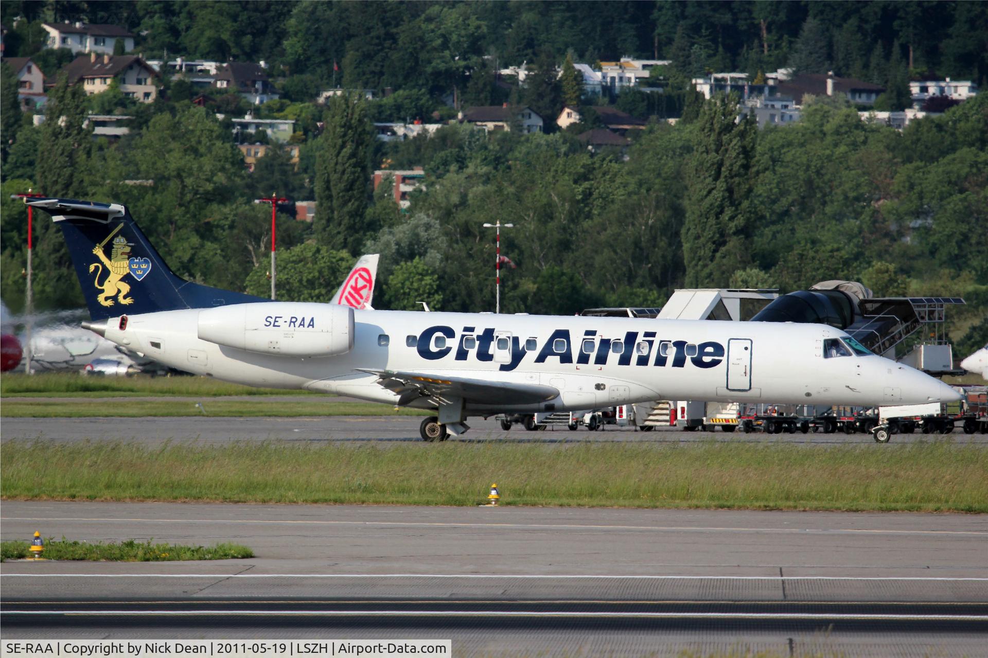 SE-RAA, 2000 Embraer ERJ-135ER (EMB-135ER) C/N 145210, LSZH/ZRH