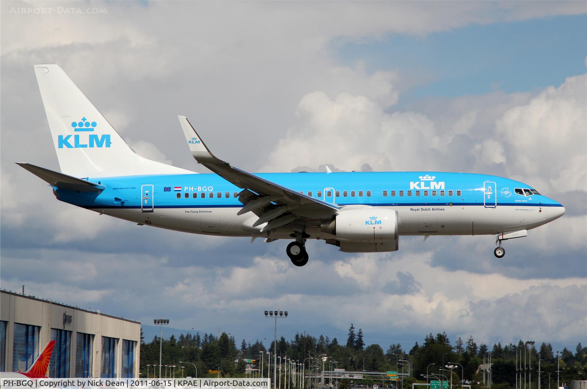 PH-BGQ, 2011 Boeing 737-7K2 C/N 39256, KPAE/PAE