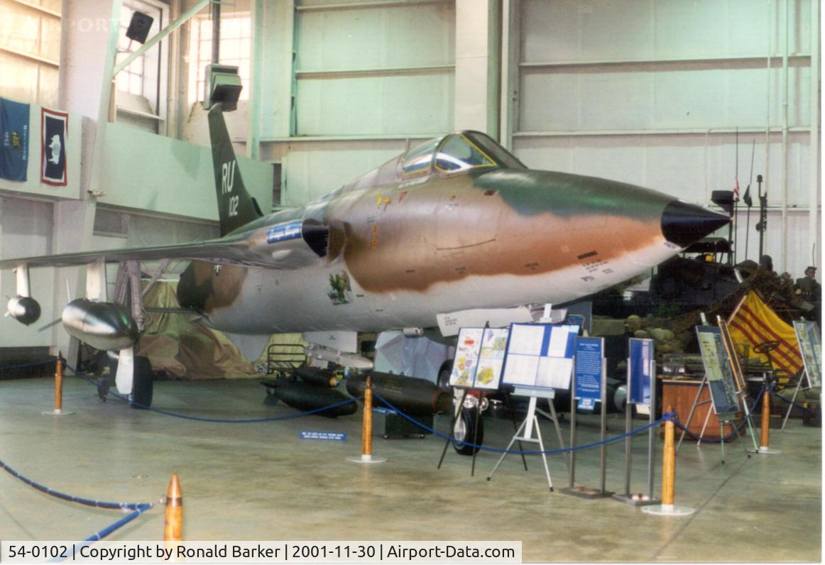 54-0102, 1957 Republic F-105B Thunderchief C/N B.5, USS Alabama Memorial Aircraft Park