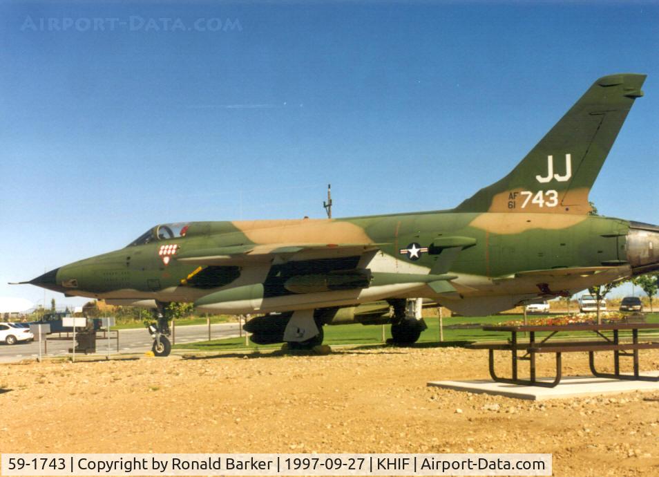 59-1743, 1959 Republic F-105D Thunderchief C/N D55, Hill Aerospace Museum