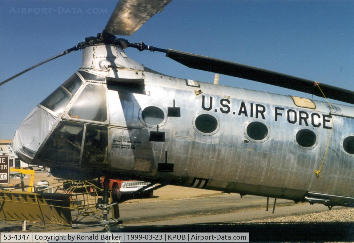 53-4347, 1953 Piasecki CH-21B Workhorse C/N B.97, Pueblo Weisbrod Aircraft Museum