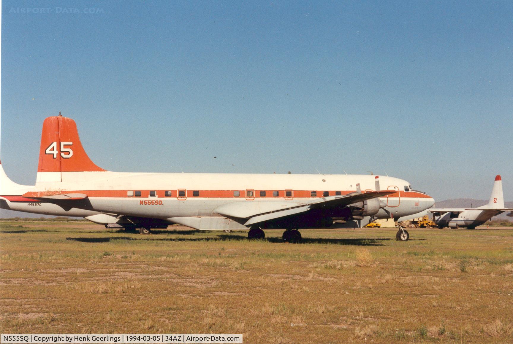 N555SQ, 1957 Douglas DC-6B C/N 45137, Macavia DC-6B Tanker 45
