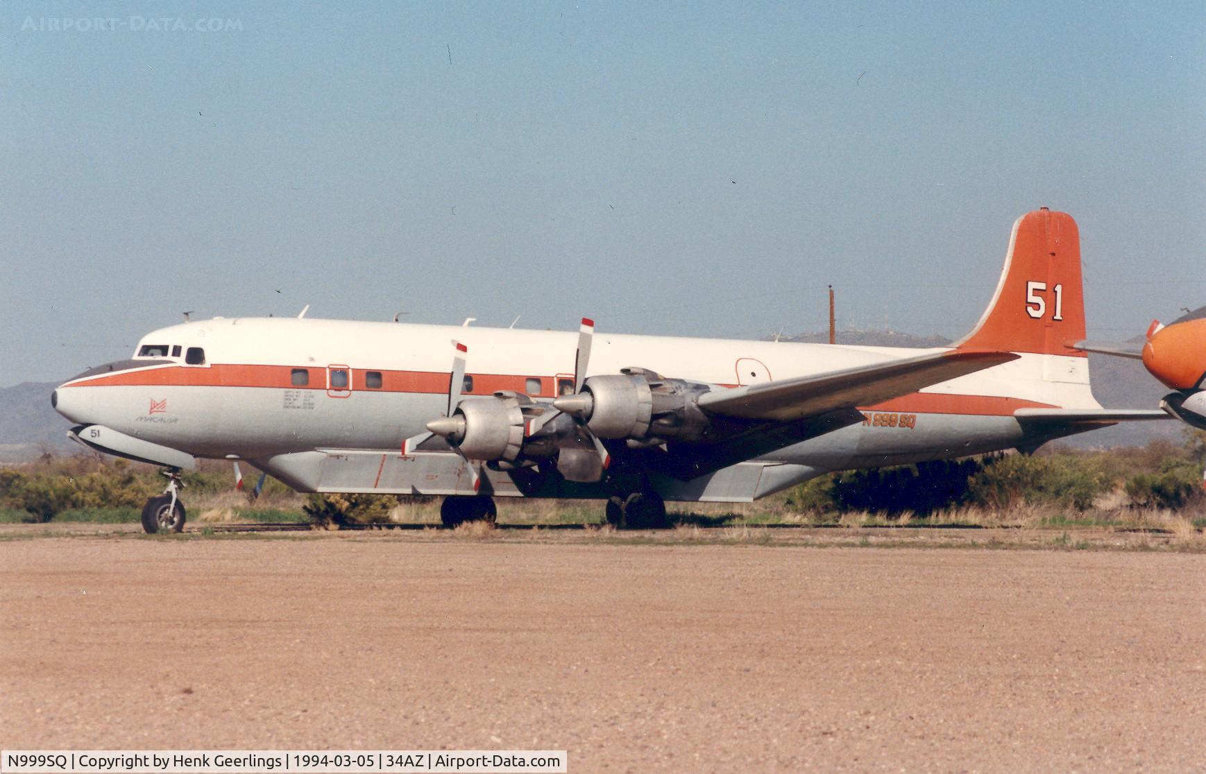 N999SQ, 1951 Douglas DC-6B C/N 43274, Macavia - T &G Aviation DC-6B, Tanker 51