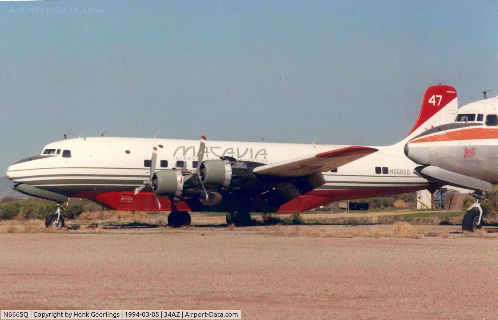 N666SQ, 1947 Douglas DC-6 C/N 43004, Macavia  - T & G ,  DC-6 Tanker 47