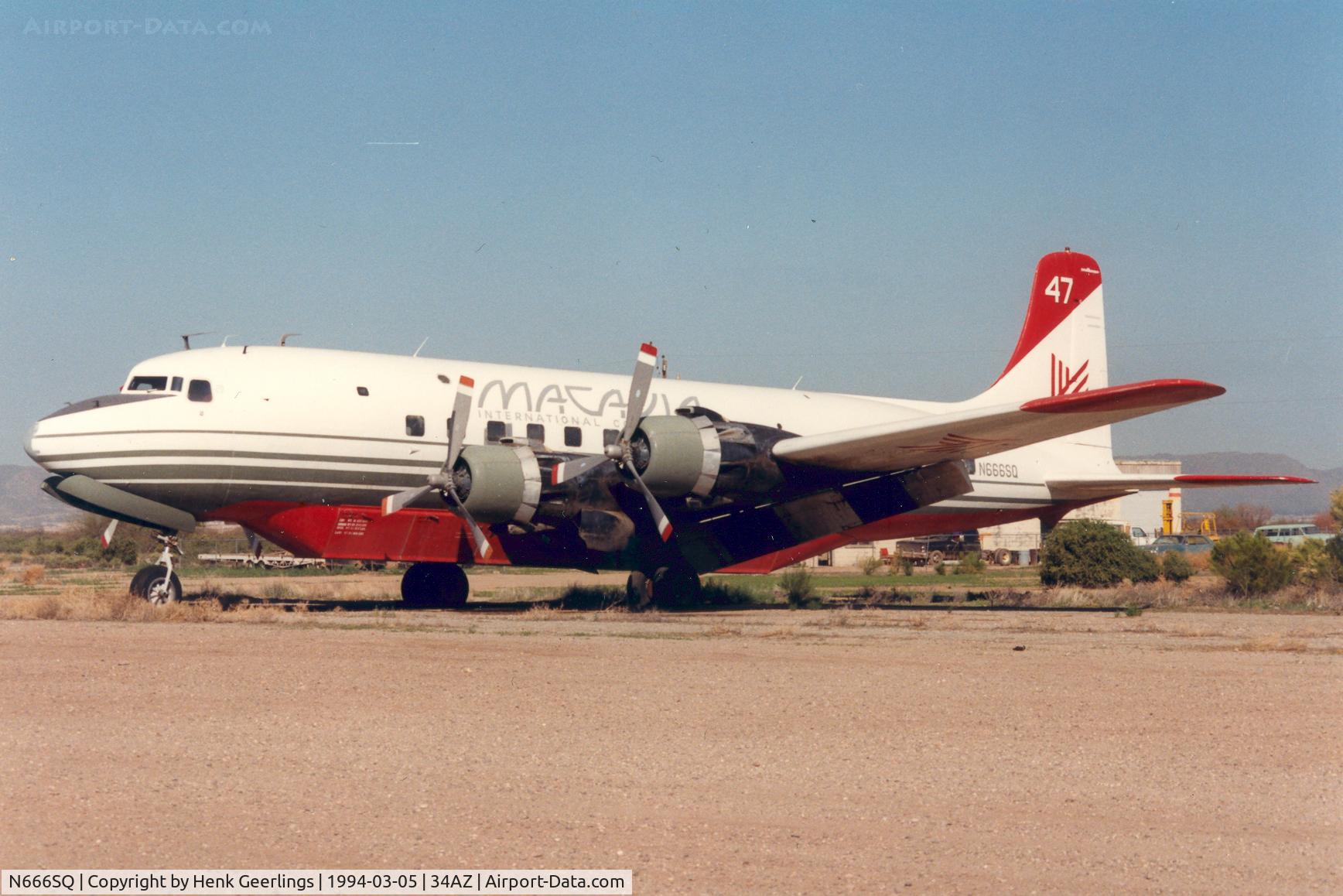 N666SQ, 1947 Douglas DC-6 C/N 43004, Macavia DC-6 Tanker 47