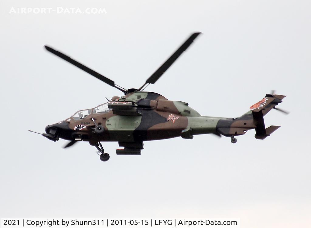 2021, Eurocopter EC-665 Tigre HAP C/N 2021, On demo flight during LFYG Airshow 2011