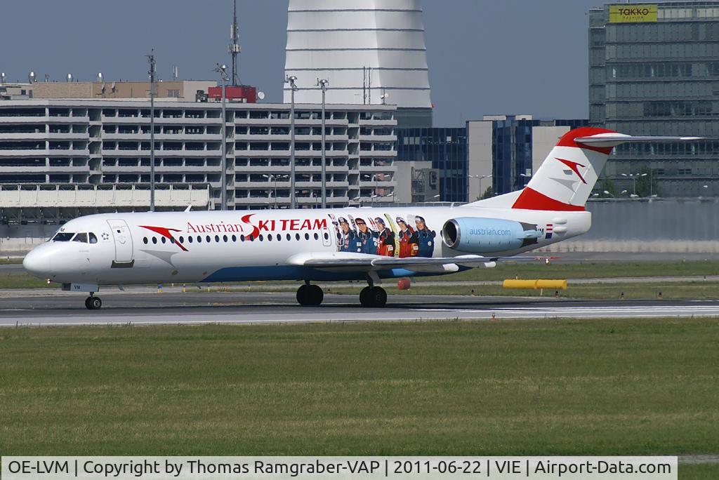 OE-LVM, 1991 Fokker F100 (F-28-0100) C/N 11361, Austrian Arrows Fokker 100