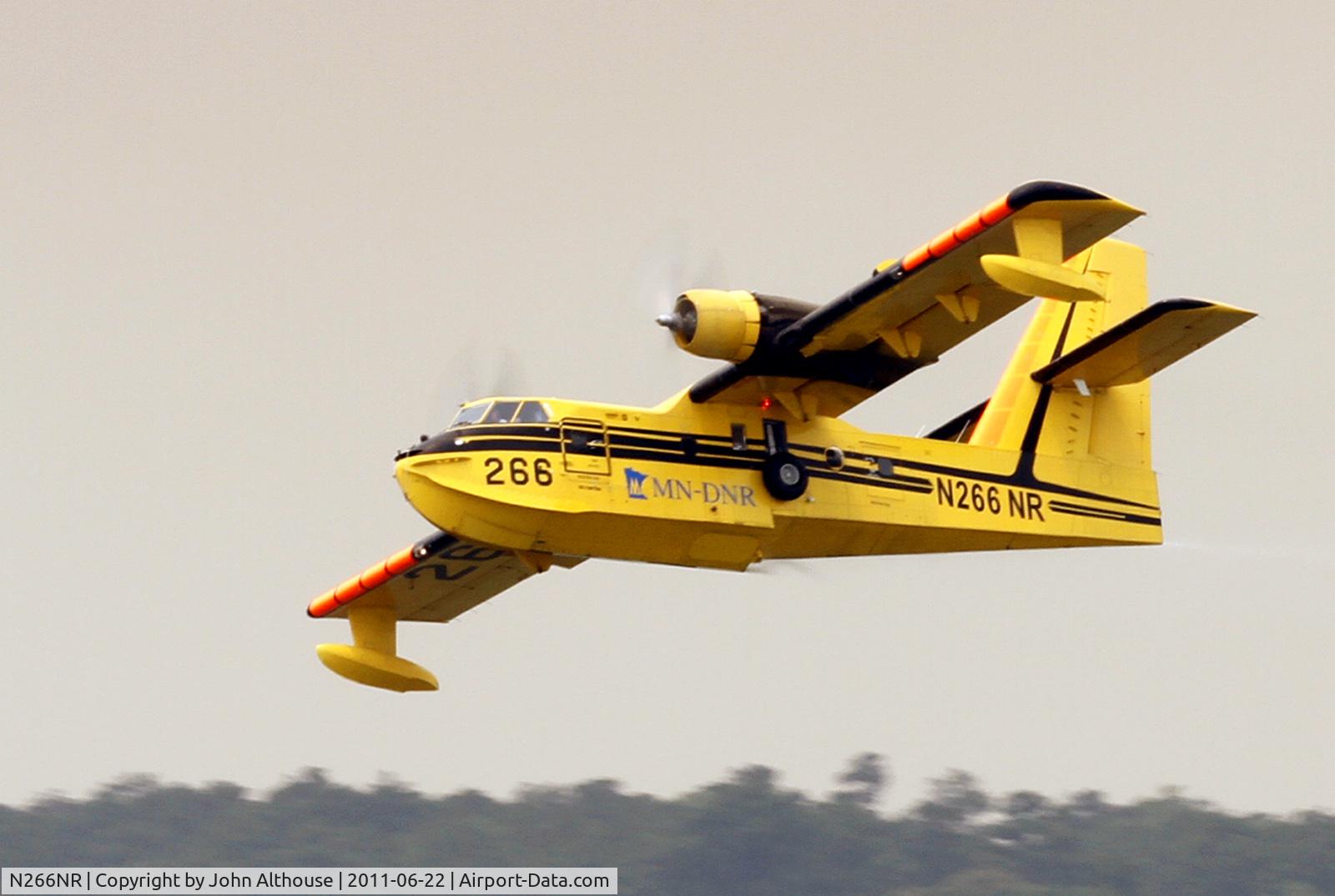 N266NR, 1987 Canadair CL-215-V (CL-215-1A10) C/N 1102, After scooping water from New River, NC to assist at Holly Ridge Game Land fire June 22, 2011