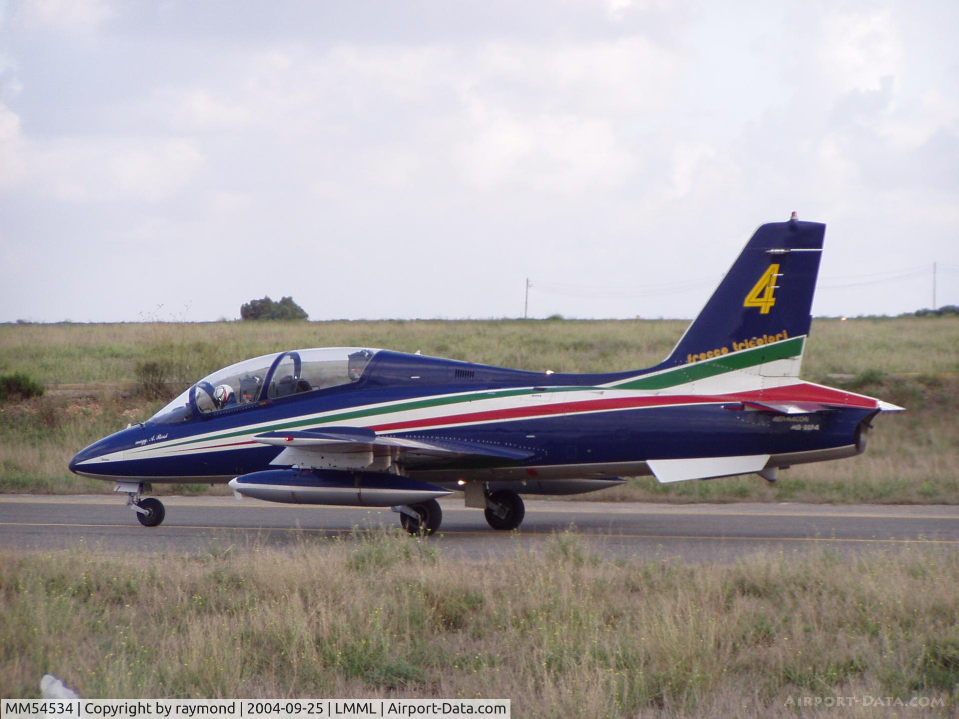 MM54534, Aermacchi MB-339PAN C/N 6741/136/AA068, MB339 MM54534/4 Frecce Tricolori