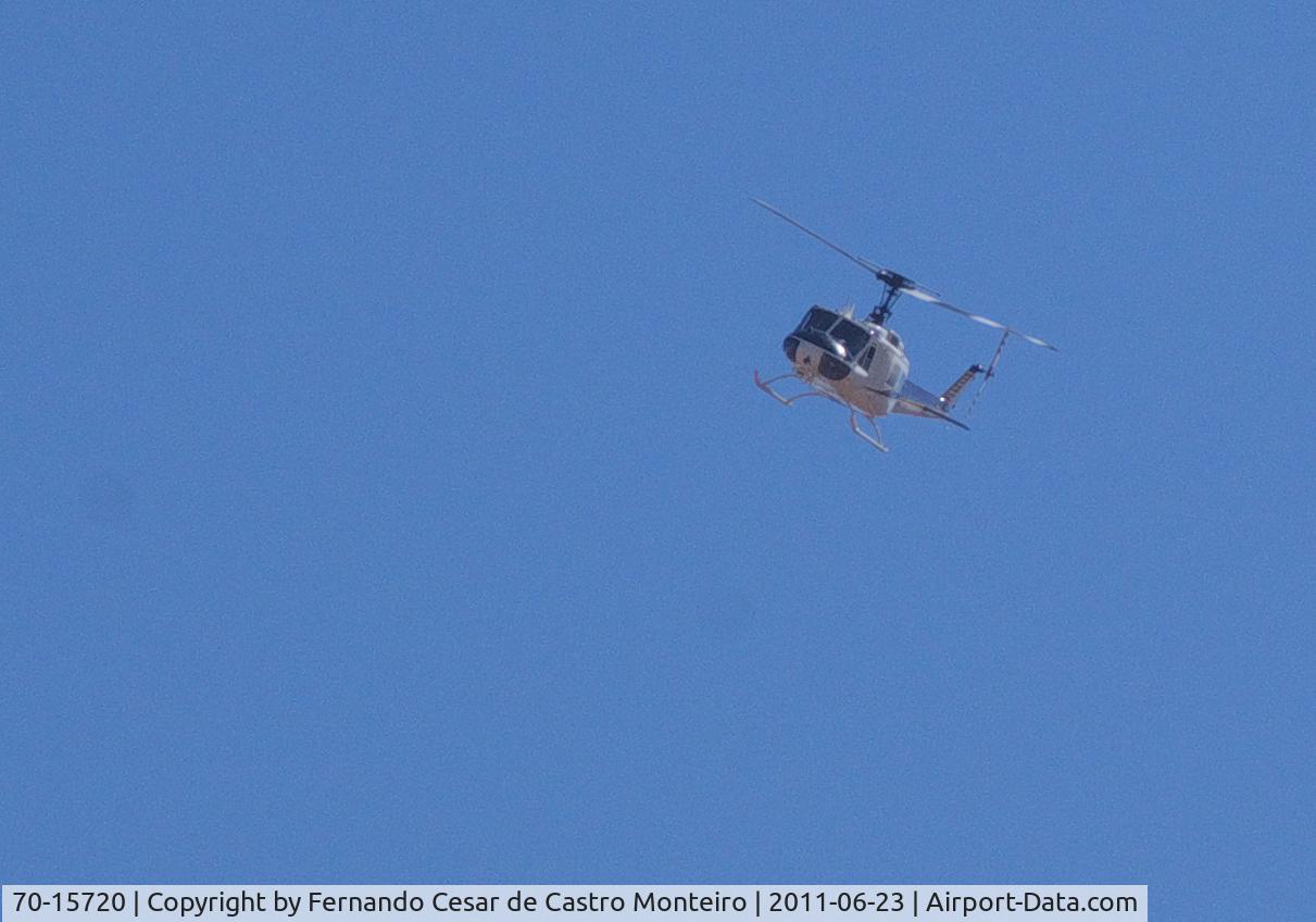 70-15720, Bell UH-1H Iroquois C/N 12330, Flying over Águas Claras, Brasília, DF - Brazil. Actualy owned by Embraer.