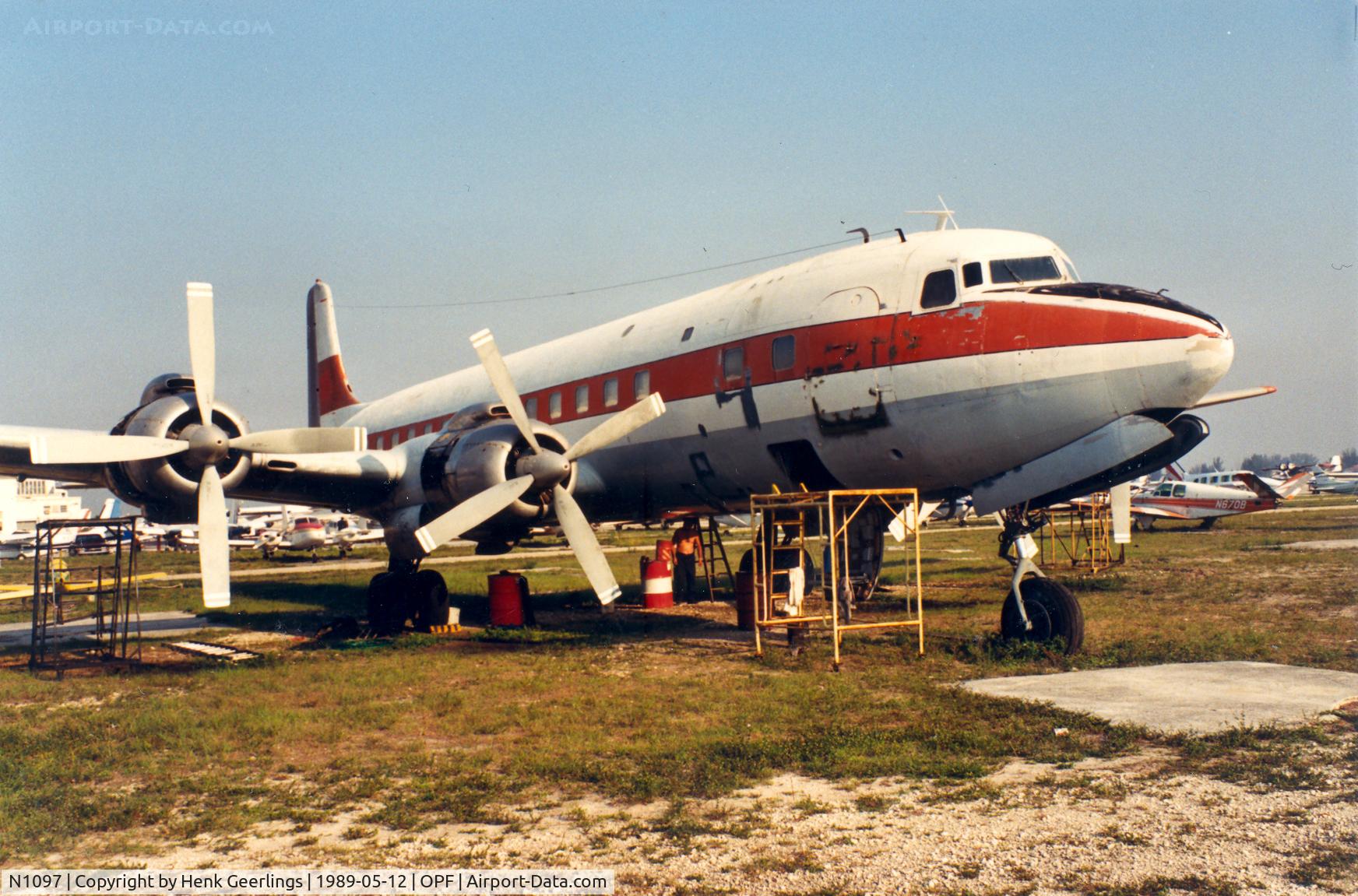 N1097, 1958 Douglas DC-7B C/N 45342, DC-7B , Opa Locka