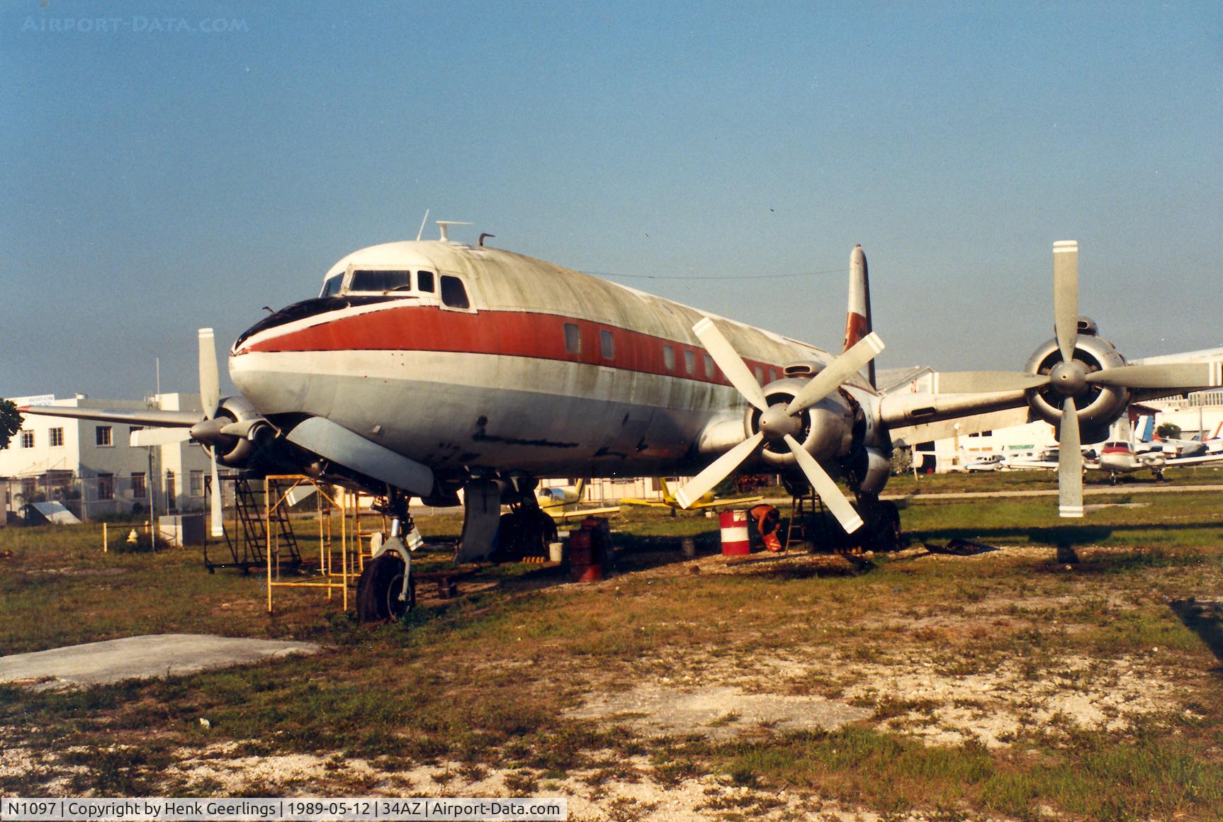 N1097, 1958 Douglas DC-7B C/N 45342, Opa Locka , DC-7B