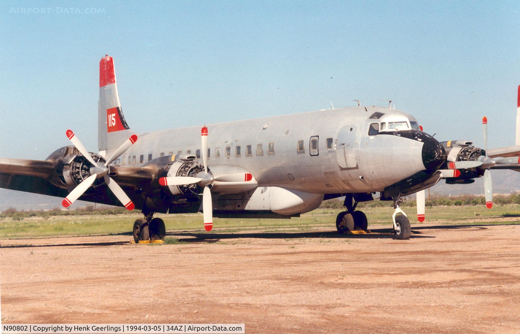 N90802, 1956 Douglas DC-7C Seven Seas Seven Seas C/N 45112, T & G Aviation , ship nr 115