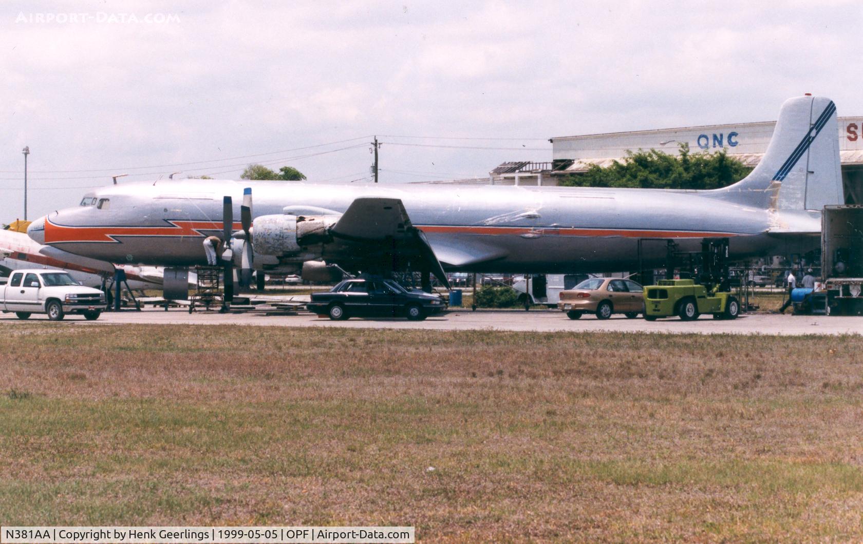 N381AA, 1956 Douglas DC-7BF C/N 44921, Opa Locka , DC-7BF