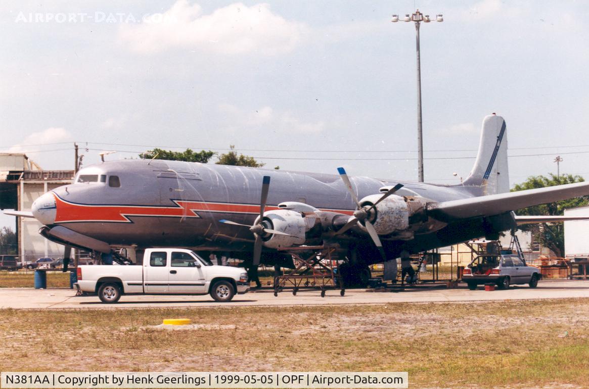 N381AA, 1956 Douglas DC-7BF C/N 44921, Opa Locka