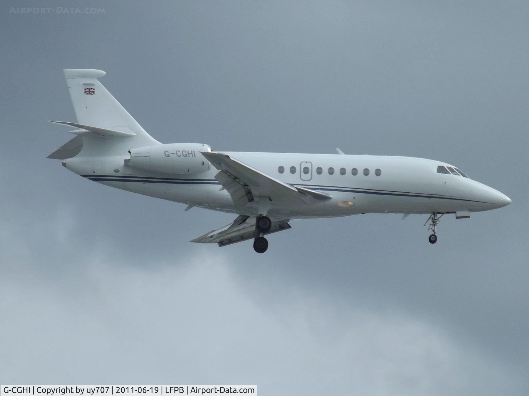 G-CGHI, 2001 Dassault Falcon 2000 C/N 163, Built 2001 and delivered new to Wells Fargo as N163J
Moved across the 
